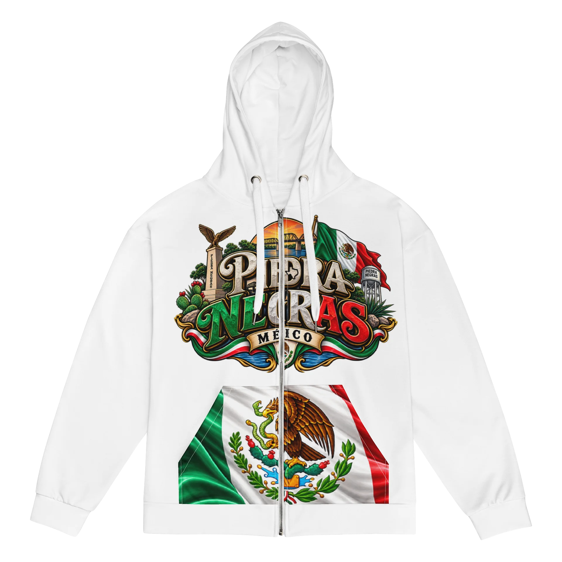 Piedras Negras Mexico Graphic Zip Hoodie product image (1)