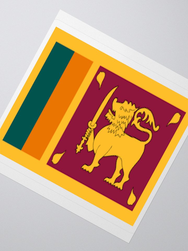 Exclusive Sri Lanka Flag Kiss-Cut Stickers - High-Quality Vinyl, Multiple Sizes product image (4)