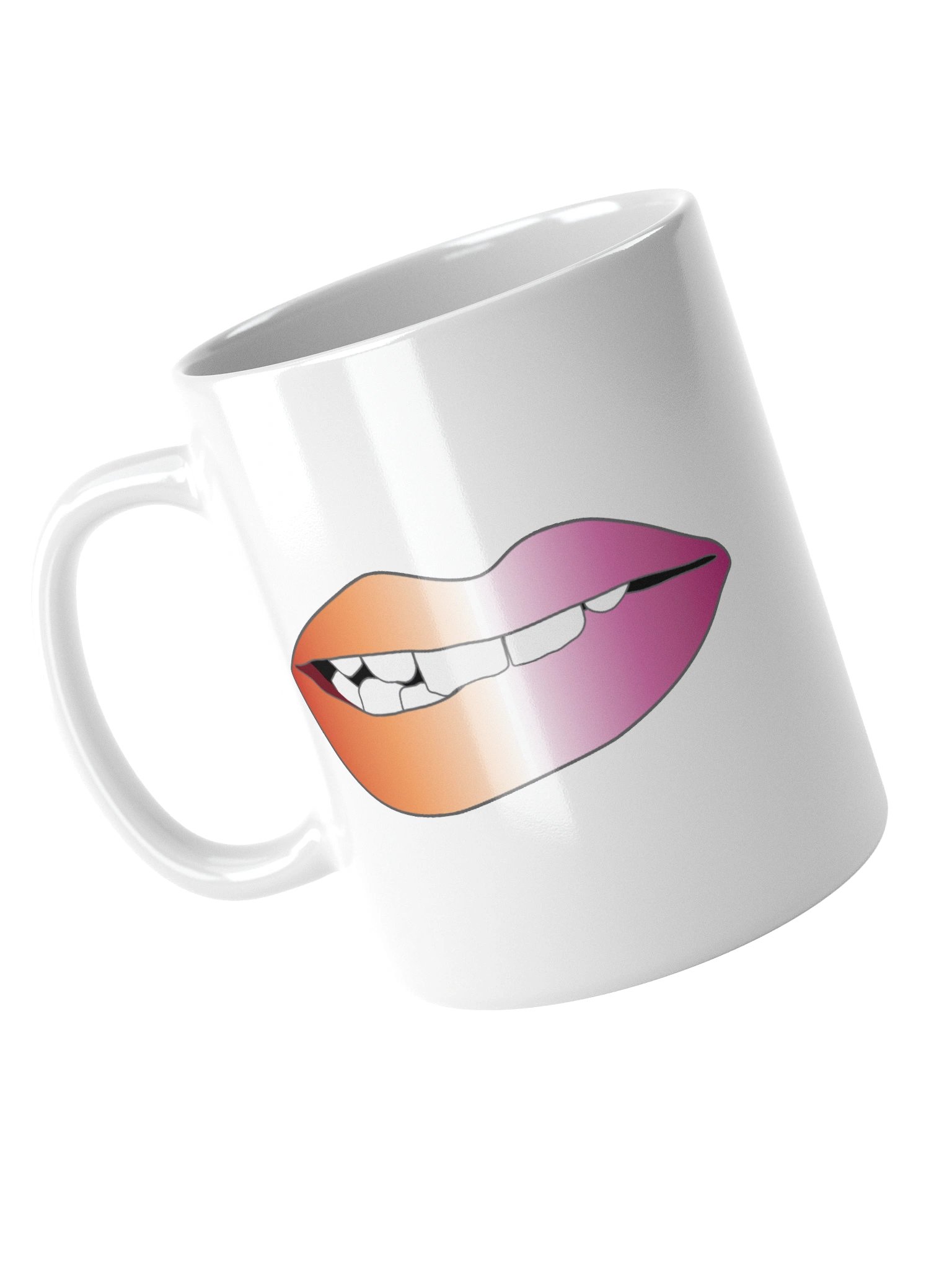 Lesbian Pride Gradient Biting Lips Mug product image (3)