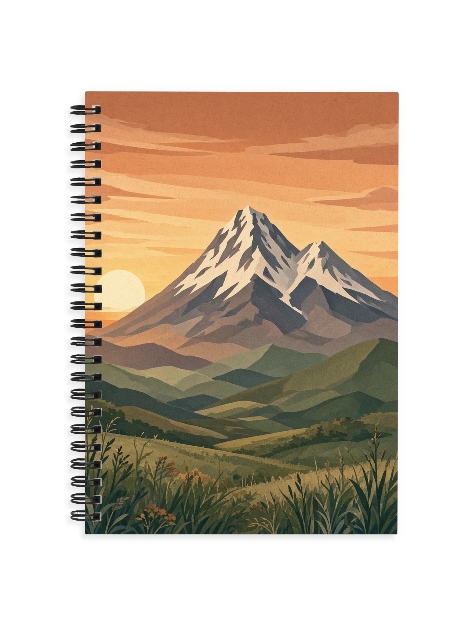 Sunset Mountain Spiral Notebook product image (1)