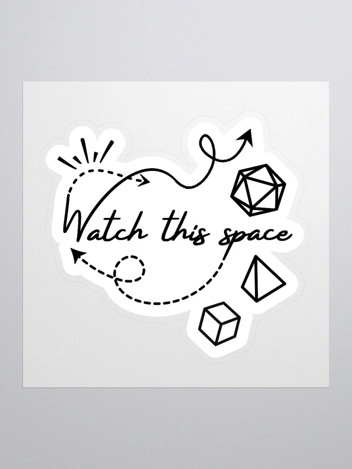 Watch This Space Kiss Cut Stickers product image (1)