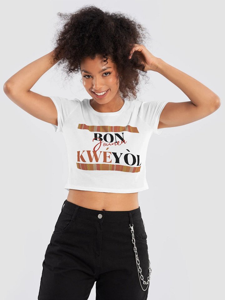Jounen Kwéyòl Crop Tee product image (13)