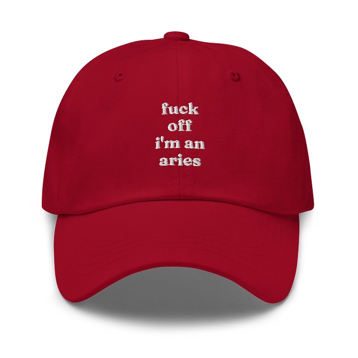 fuck off aries embroidered cap product image (8)