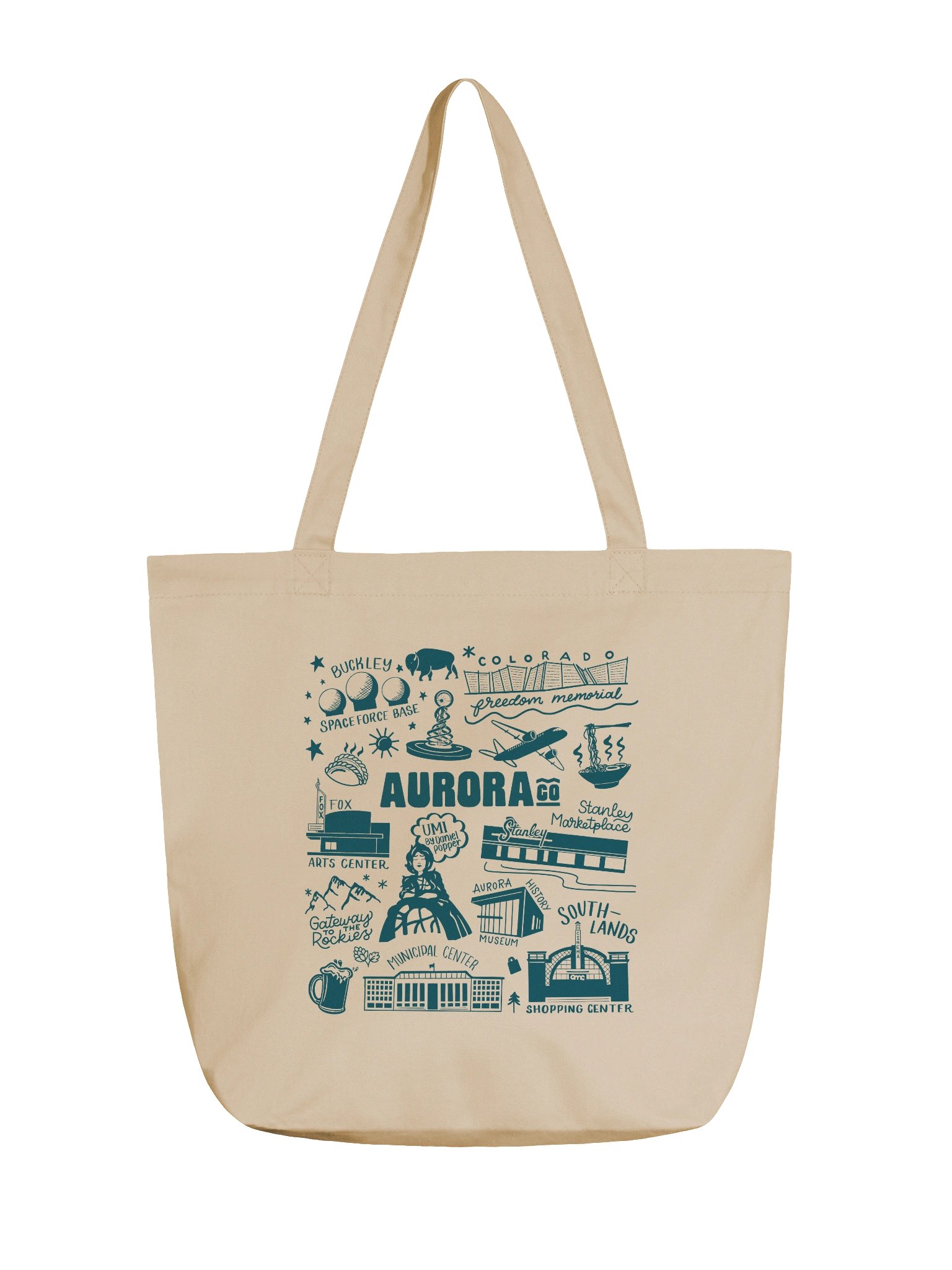 Aurora Landmarks Tote Bag product image (1)