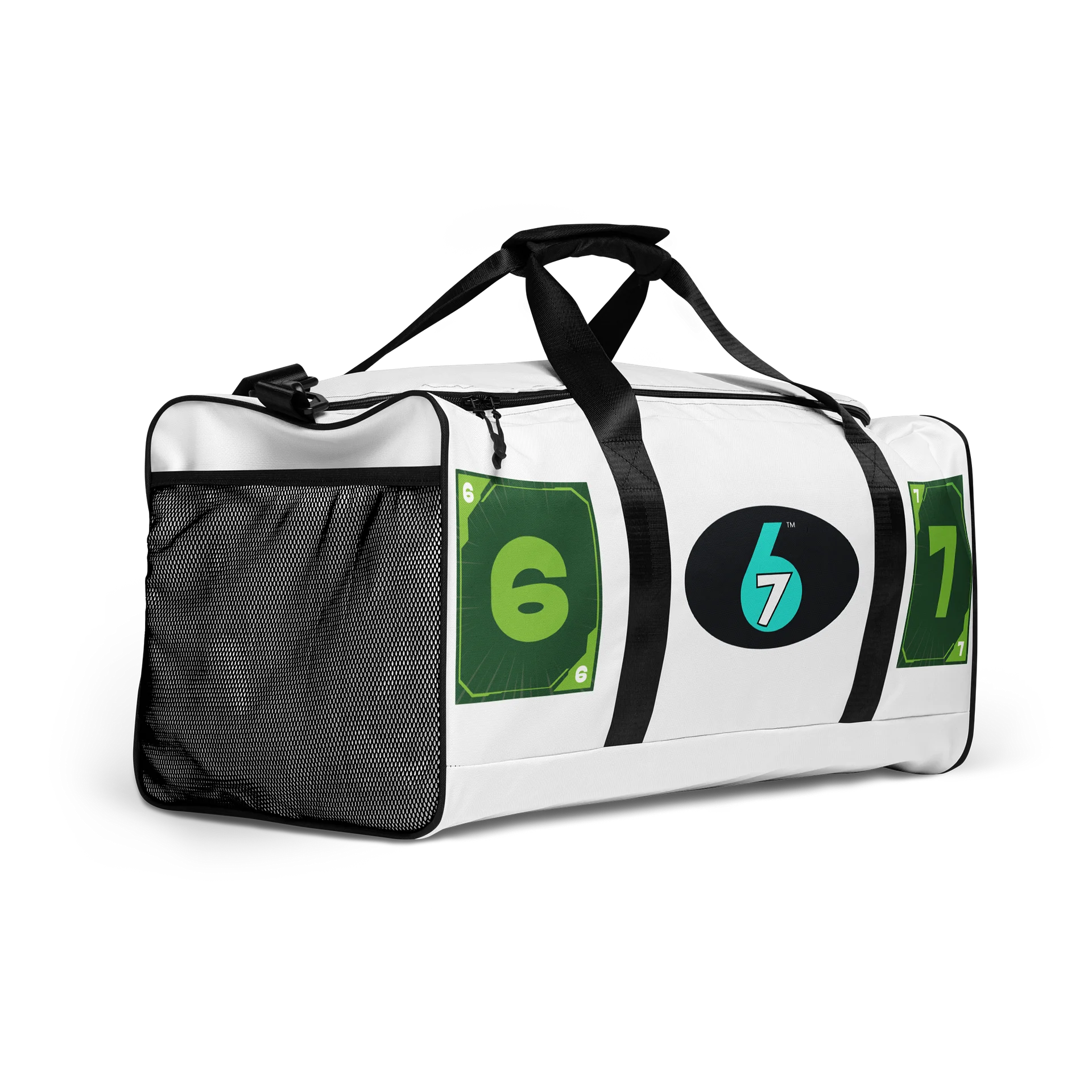 White Duffel Bag - 6-7 logo, Green 6, 7, Synergy product image (2)