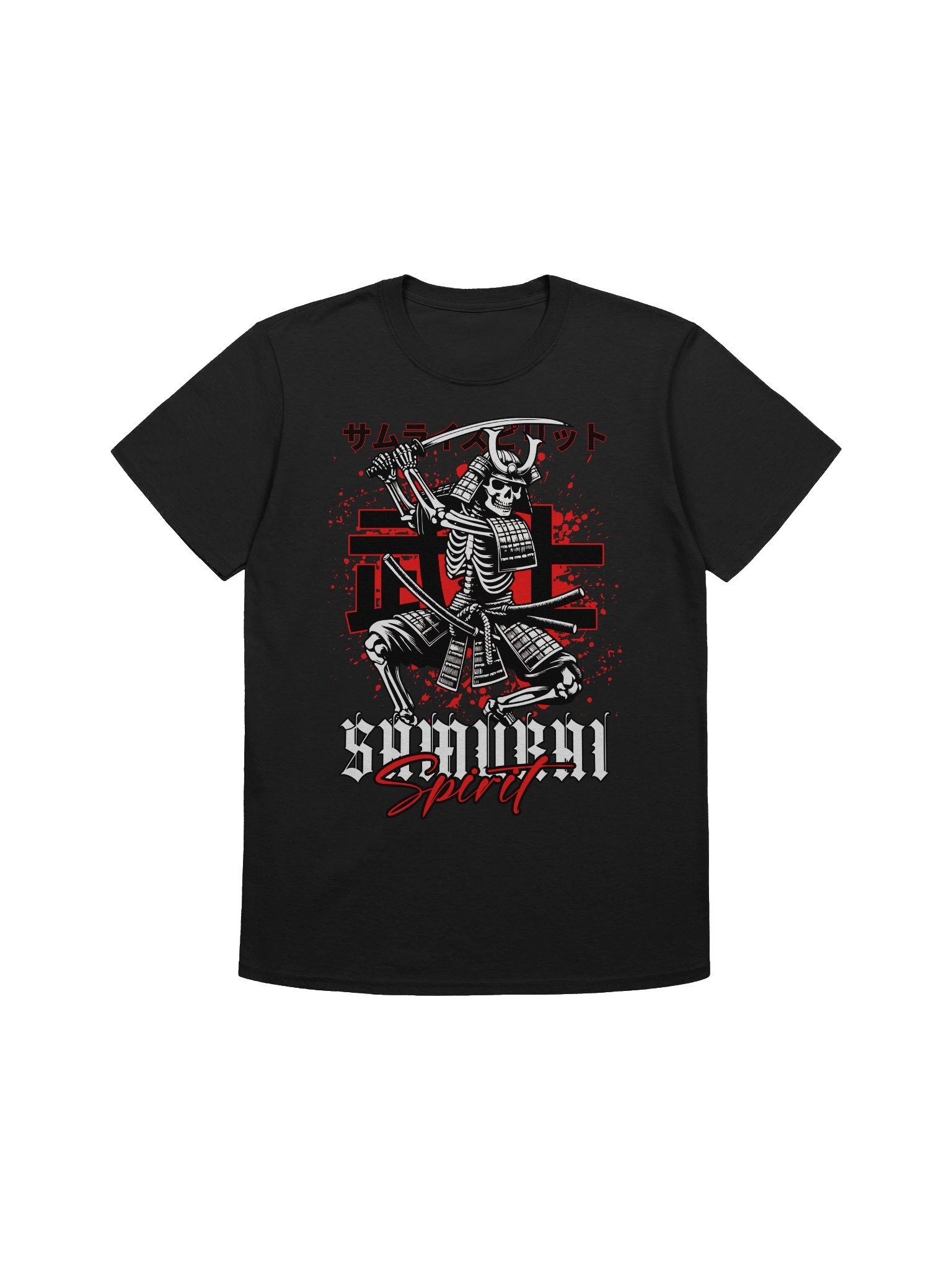 Samurai Spirit Skeleton T-Shirt - Gildan Softstyle product image (1)
