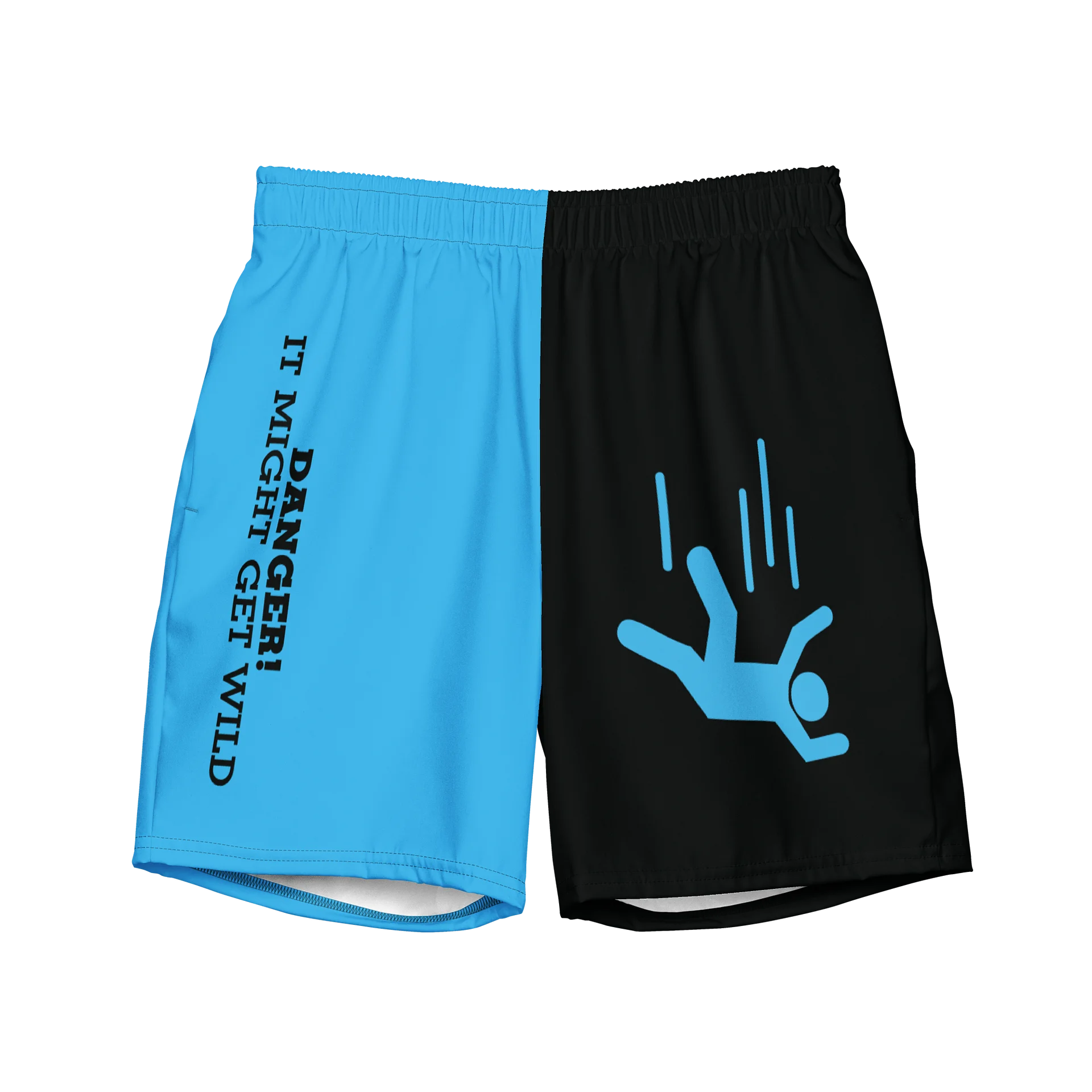 DANGER! - Black/Blue Swim Trunks product image (1)