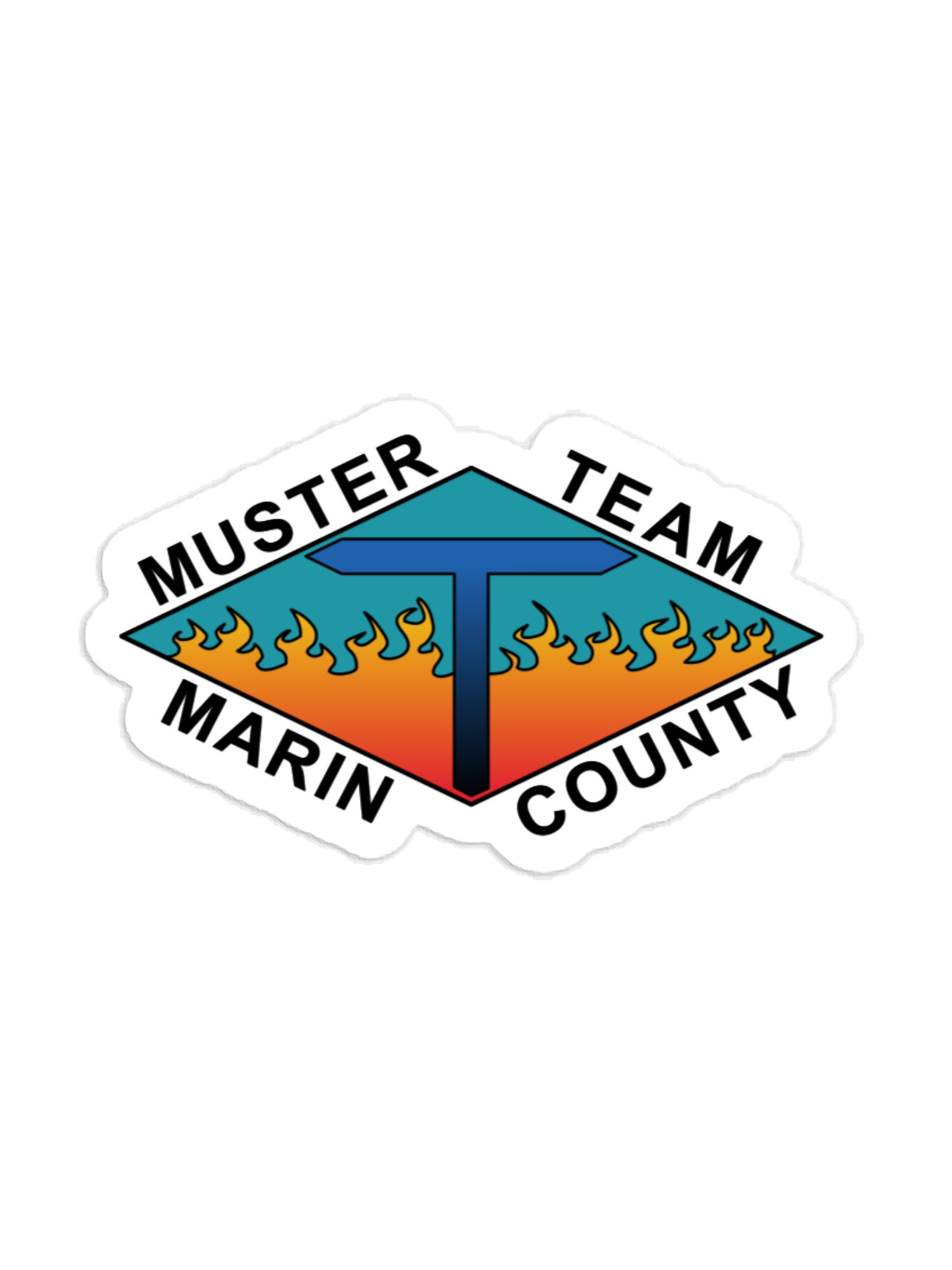 Diamond T, Marin County Muster Team Vinyl Decal - Water Resistant product image (1)