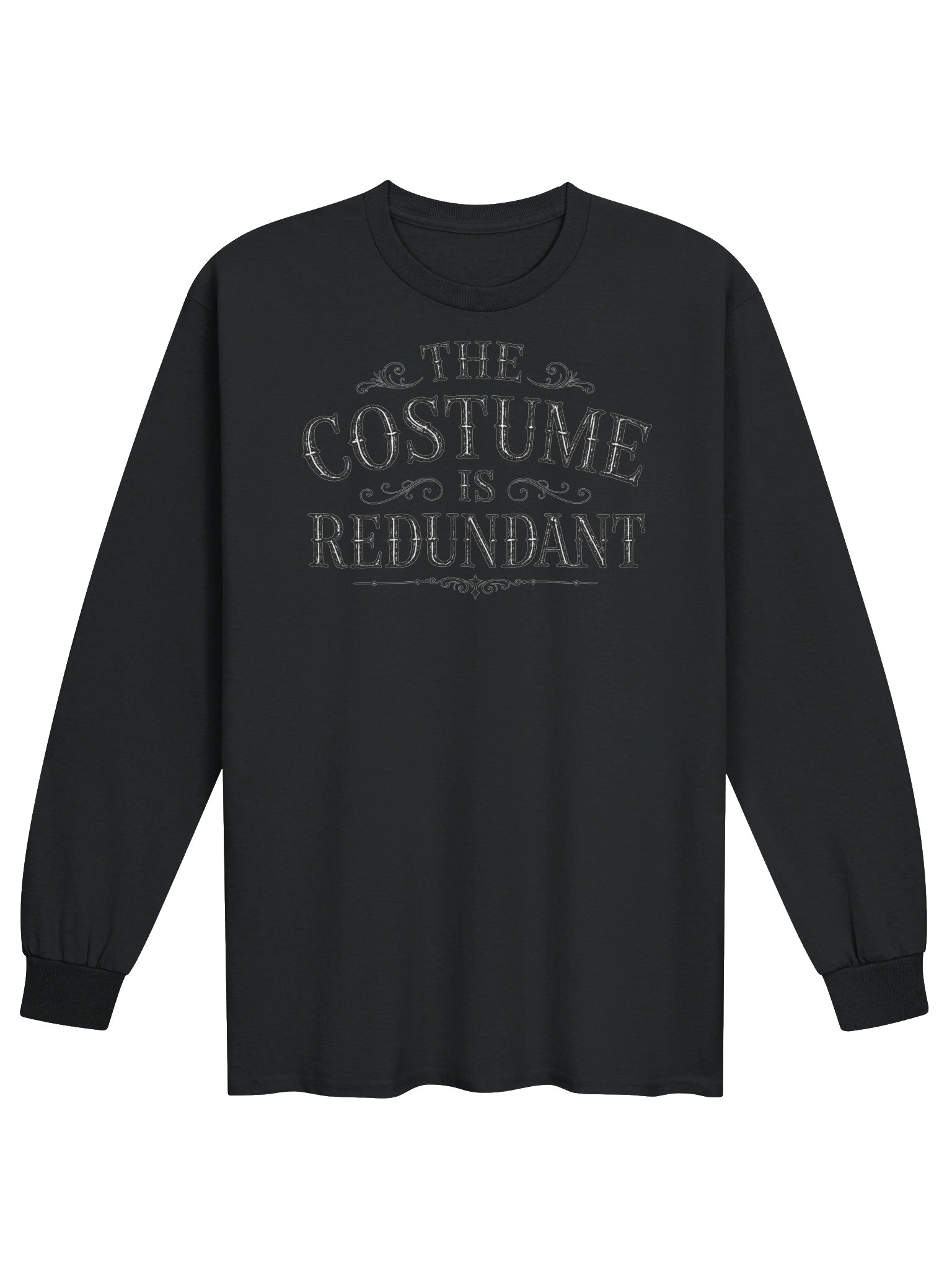 THE COSTUME IS REDUNDANT Halloween Unisex Cotton Long Sleeve T-Shirt product image (21)