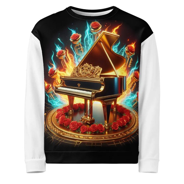 Flaming Grandeur Piano - Unisex Sweatshirt #24 product image (1)