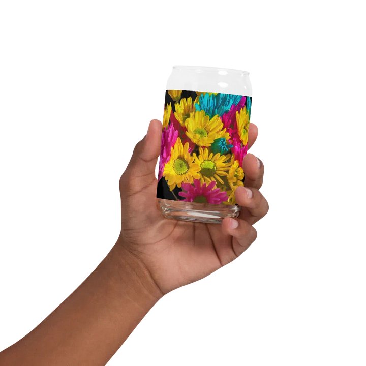 Bright Daisy Bouquet Can Shaped Glass product image (32)