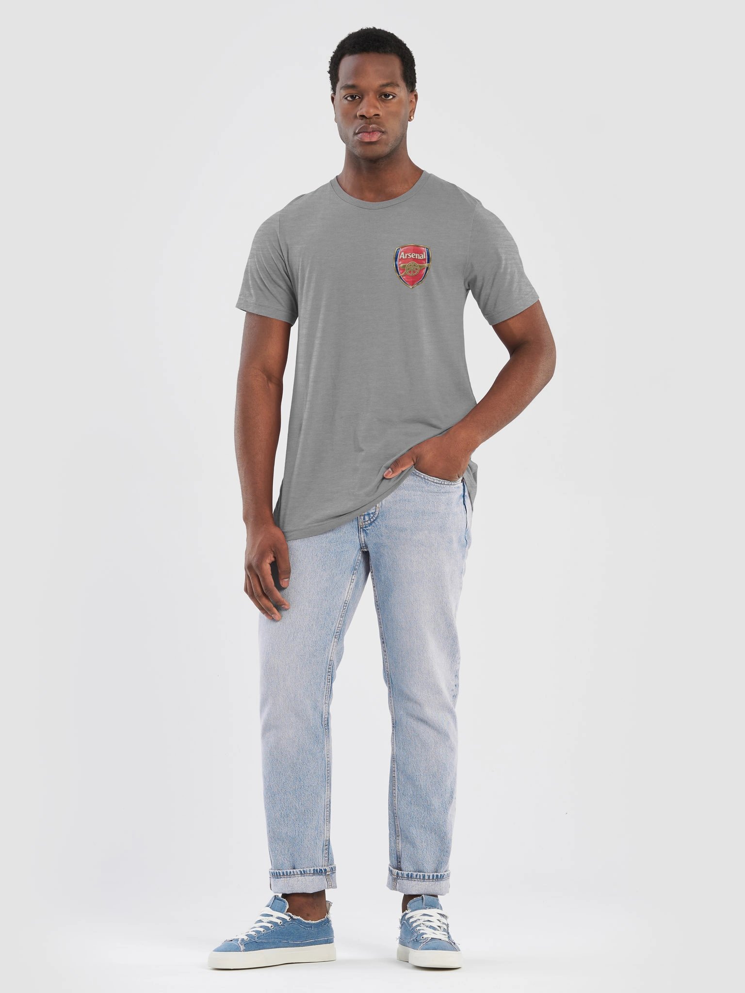 Arsenal Crest Black Triblend Tee product image (12)