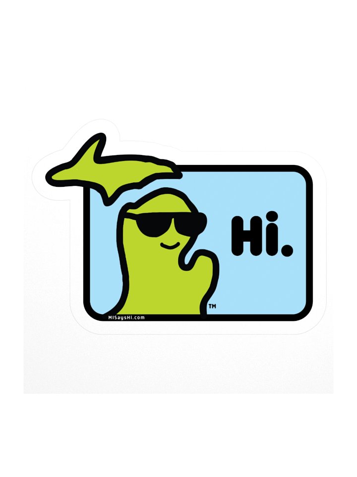 MI Says Hi™ Michigan Sticker product image (1)
