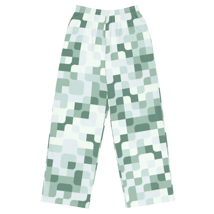 BUIII Pixelated Geometry: Mint Oasis Wide-Leg Pants product image (1)