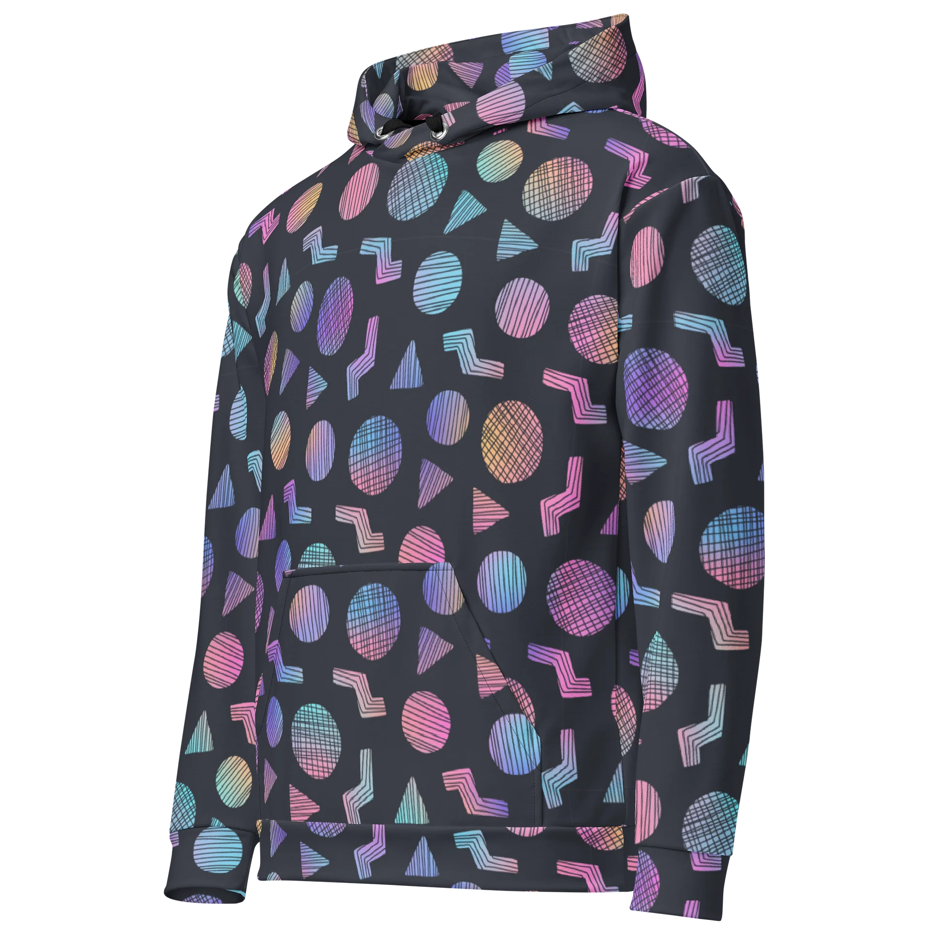 Comfortable Hoodie with Vibrant Geometric Dreams product image (3)