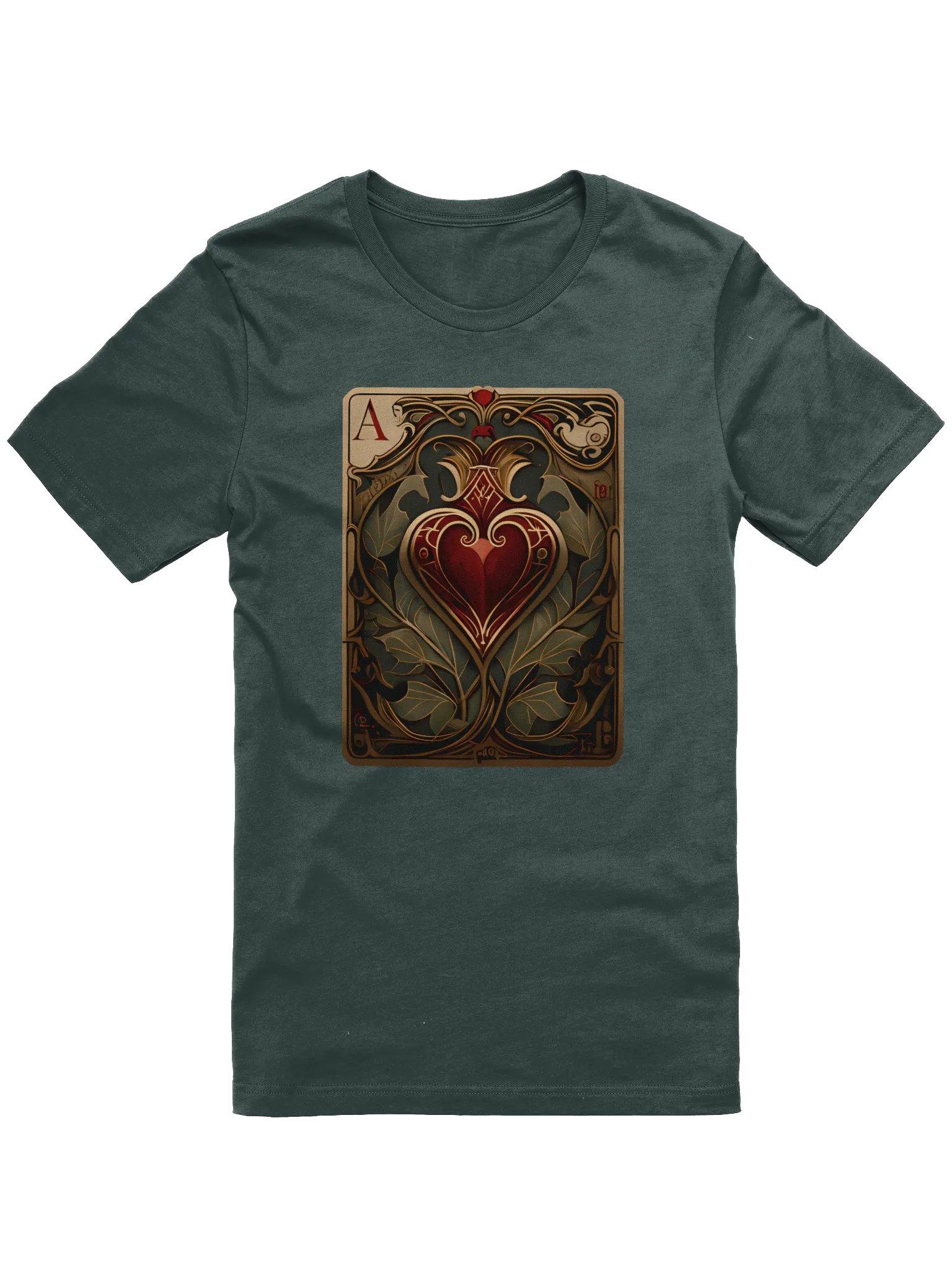 Ace of Hearts Vintage Playing Card T-Shirt product image (1)