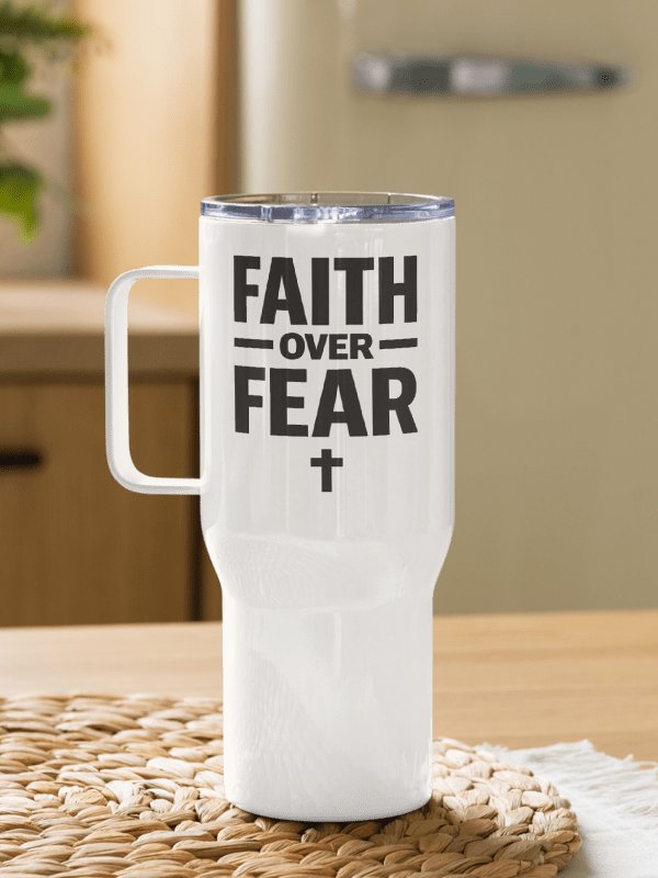 Faith Over Fear Travel Mug product image (1)