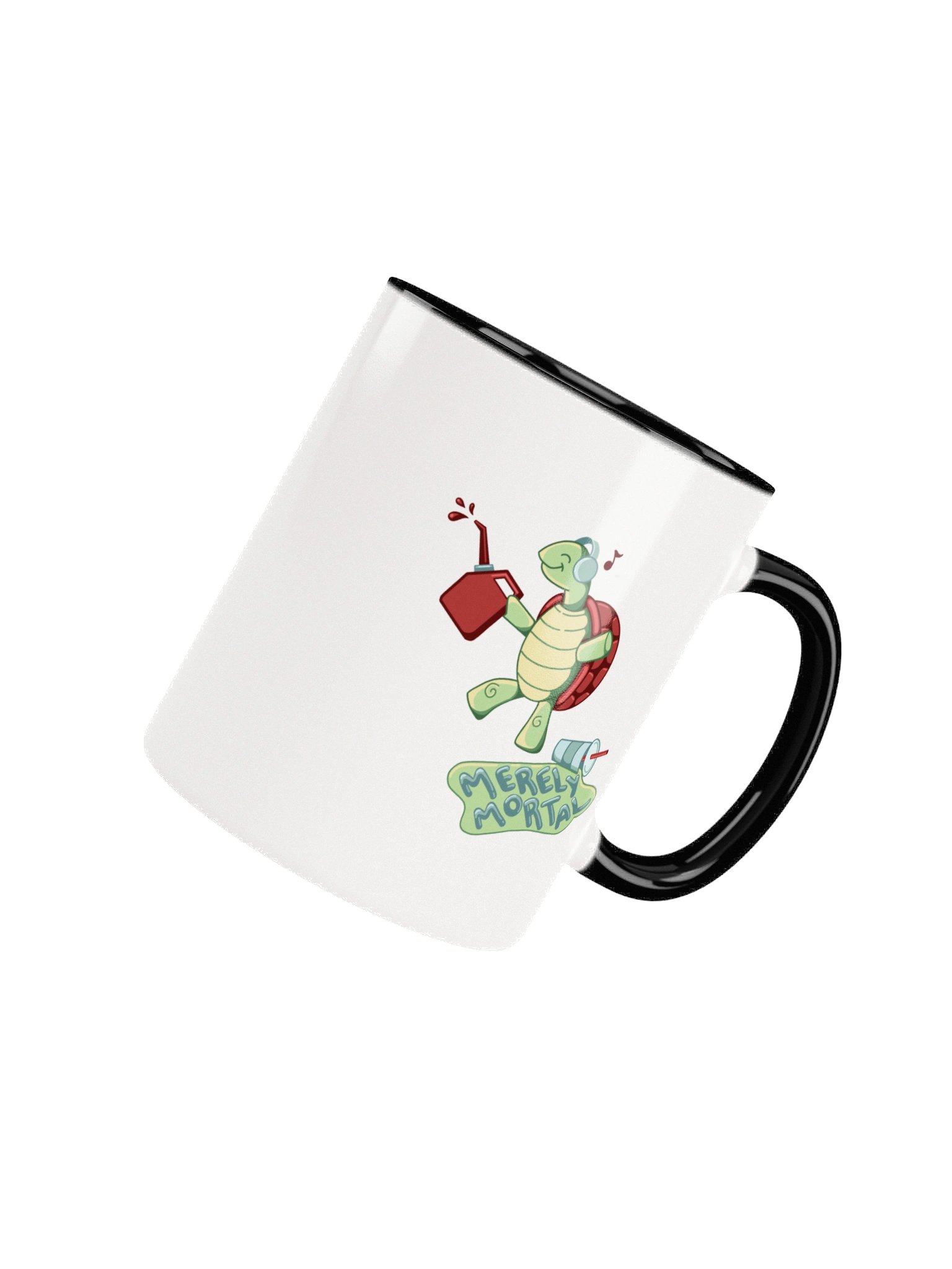 Exclusive Merely Mortal's Dancing Gas Station Turtle Coffee/Tea Mug with Color Inside product image (5)