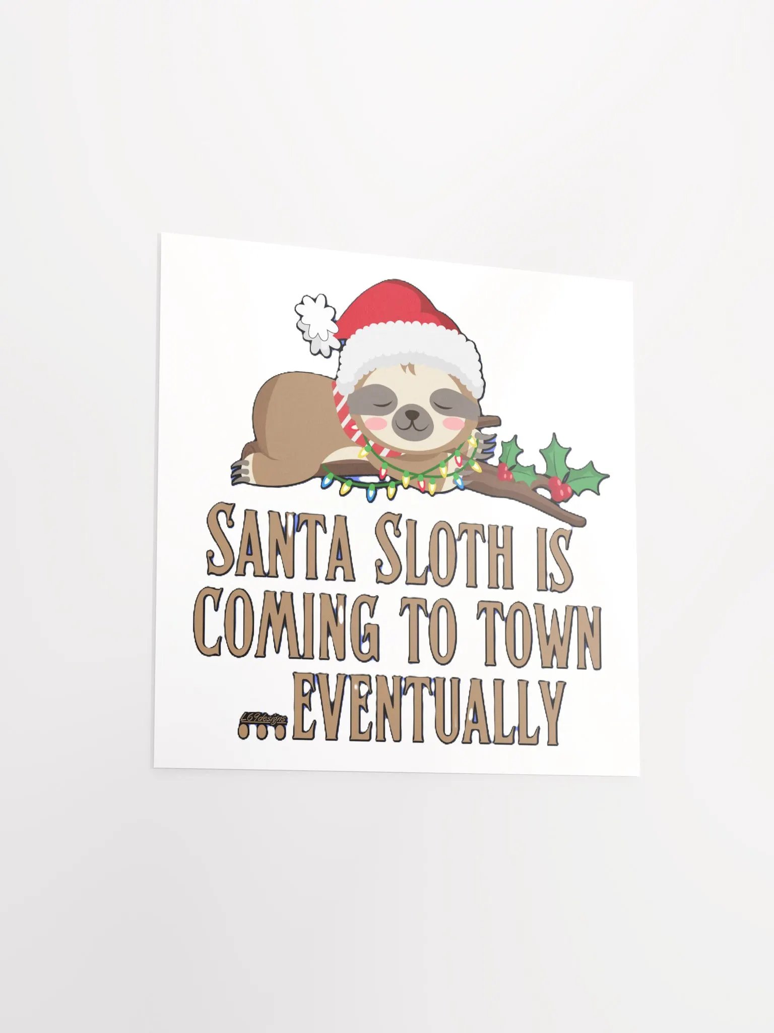 SANTA SLOTH IS COMING TO TOWN... EVENTUALLY product image (15)