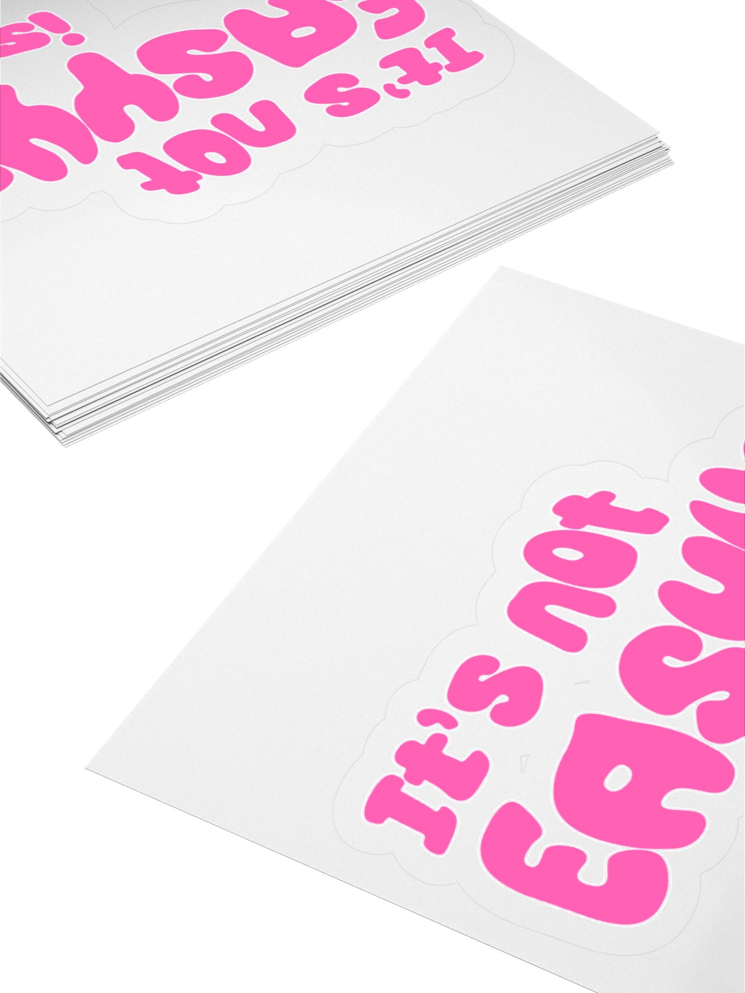NOT EASY – SOLO STICKER product image (4)
