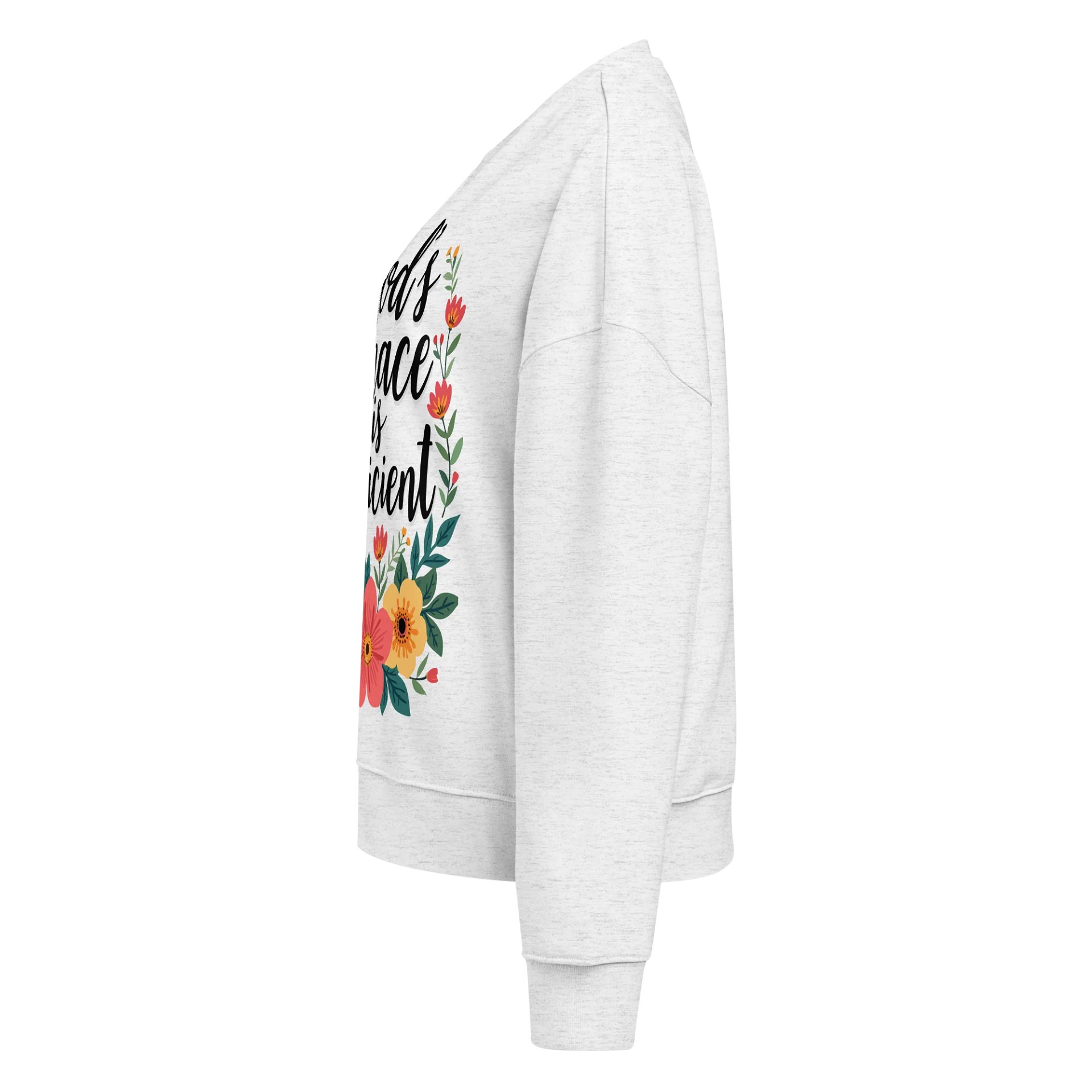 God's Grace Is Sufficient Women's Organic Crewneck Sweatshirt product image (3)