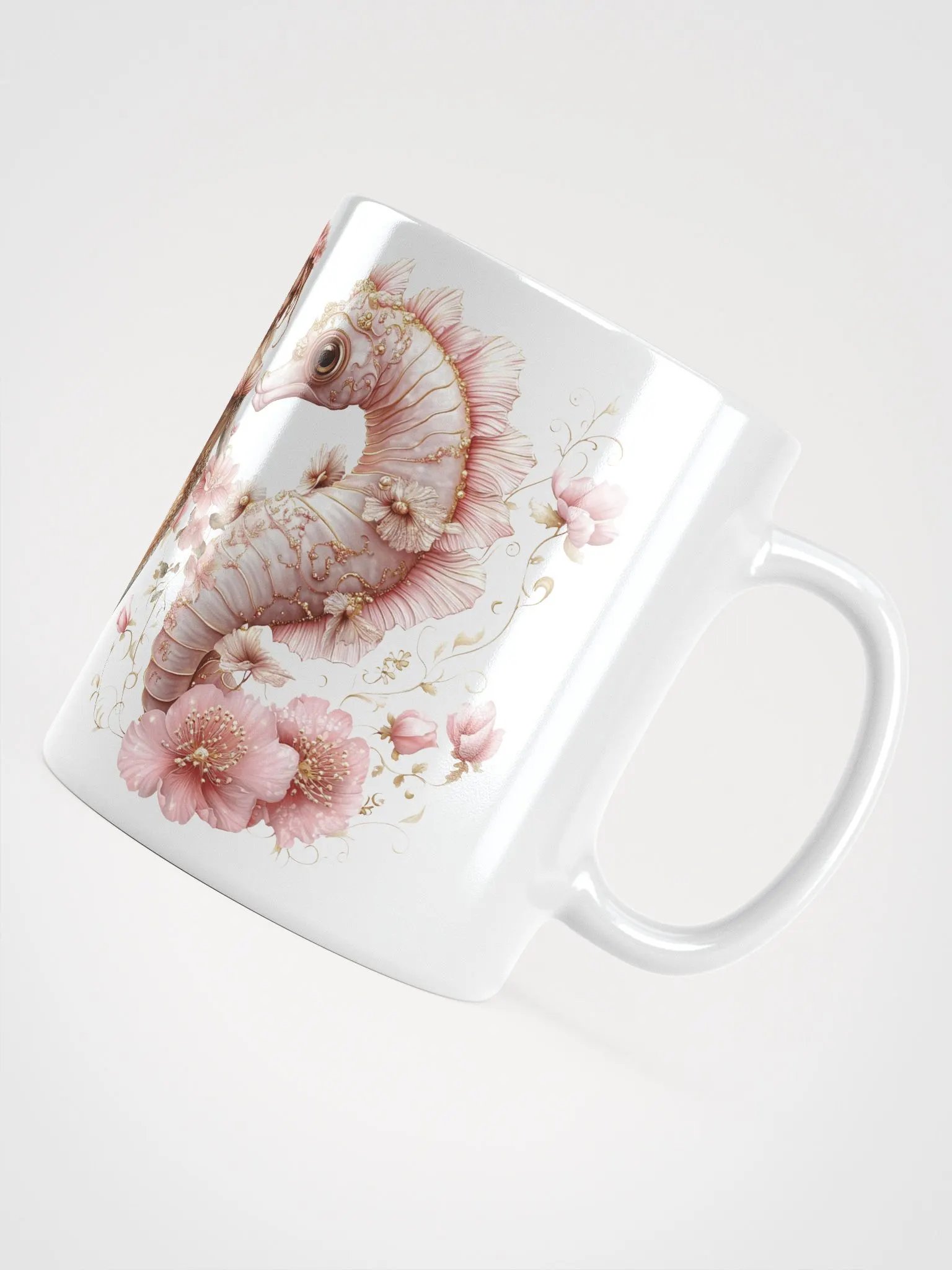 Enchanting Mermaid and Seahorse Mug product image (5)