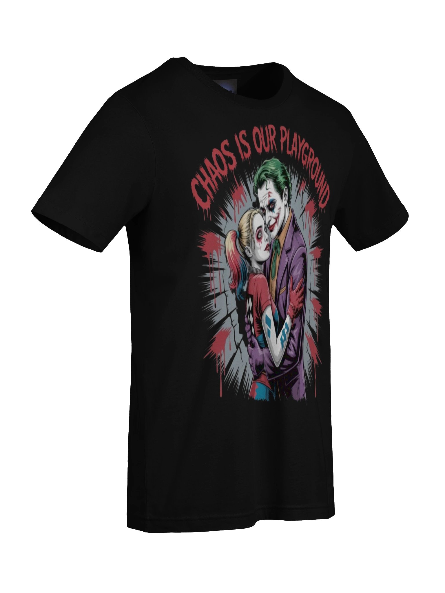 Chaos is Our Playground: Joker and Harley Quinn's Riotous Romp Graphic Tee product image (9)