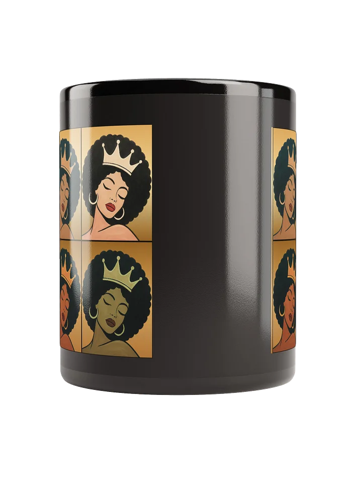 Poised Princess Afro Queen Pop-Art Diptych Mug product image (4)