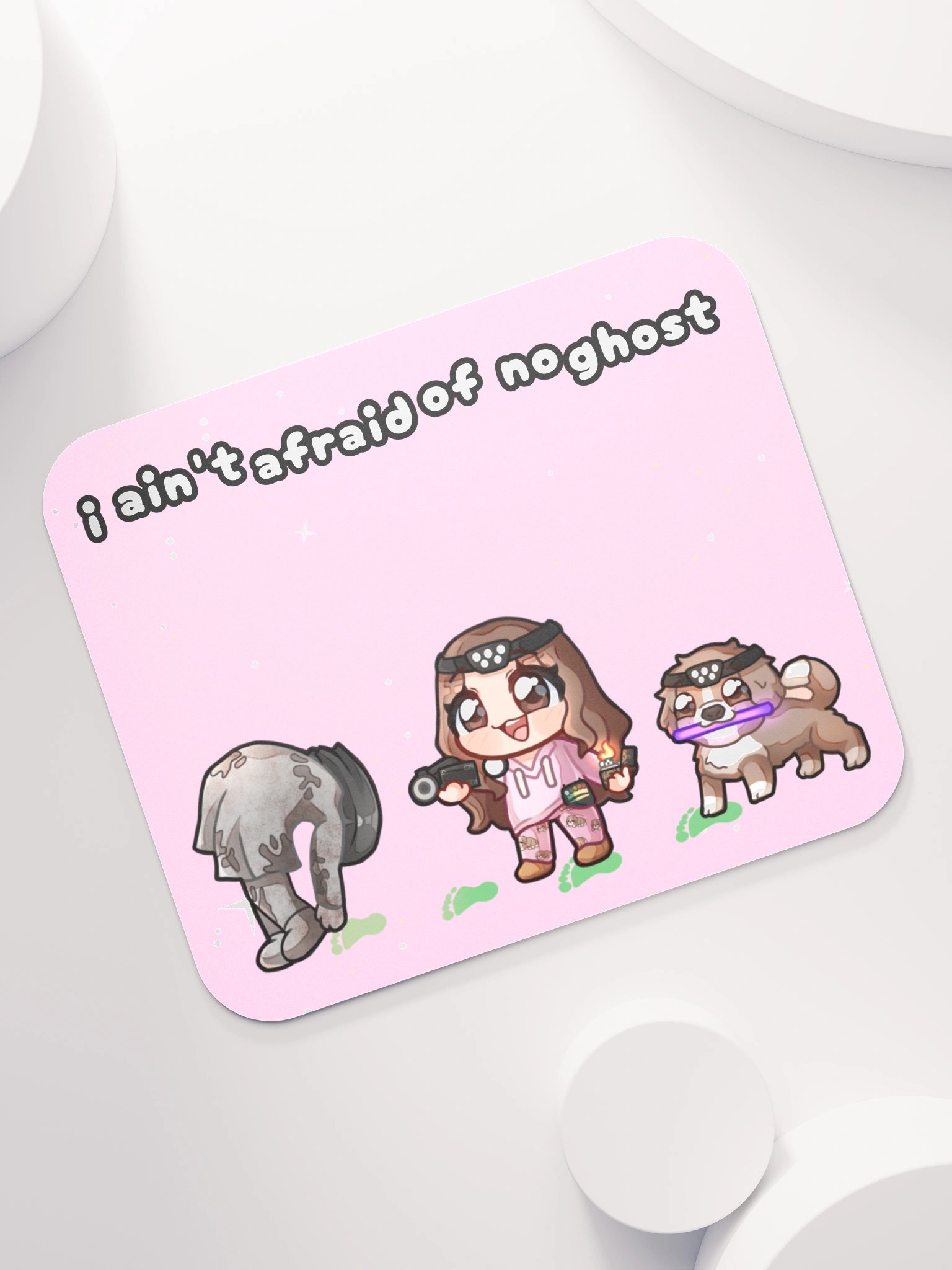 Pink Spooky Mouse Pad product image (1)