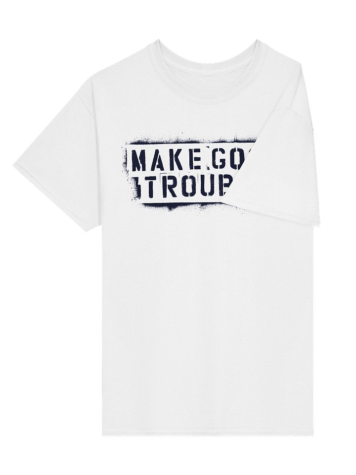 Make Good Trouble Gildan Heavyweight T-Shirt black letters product image (2)