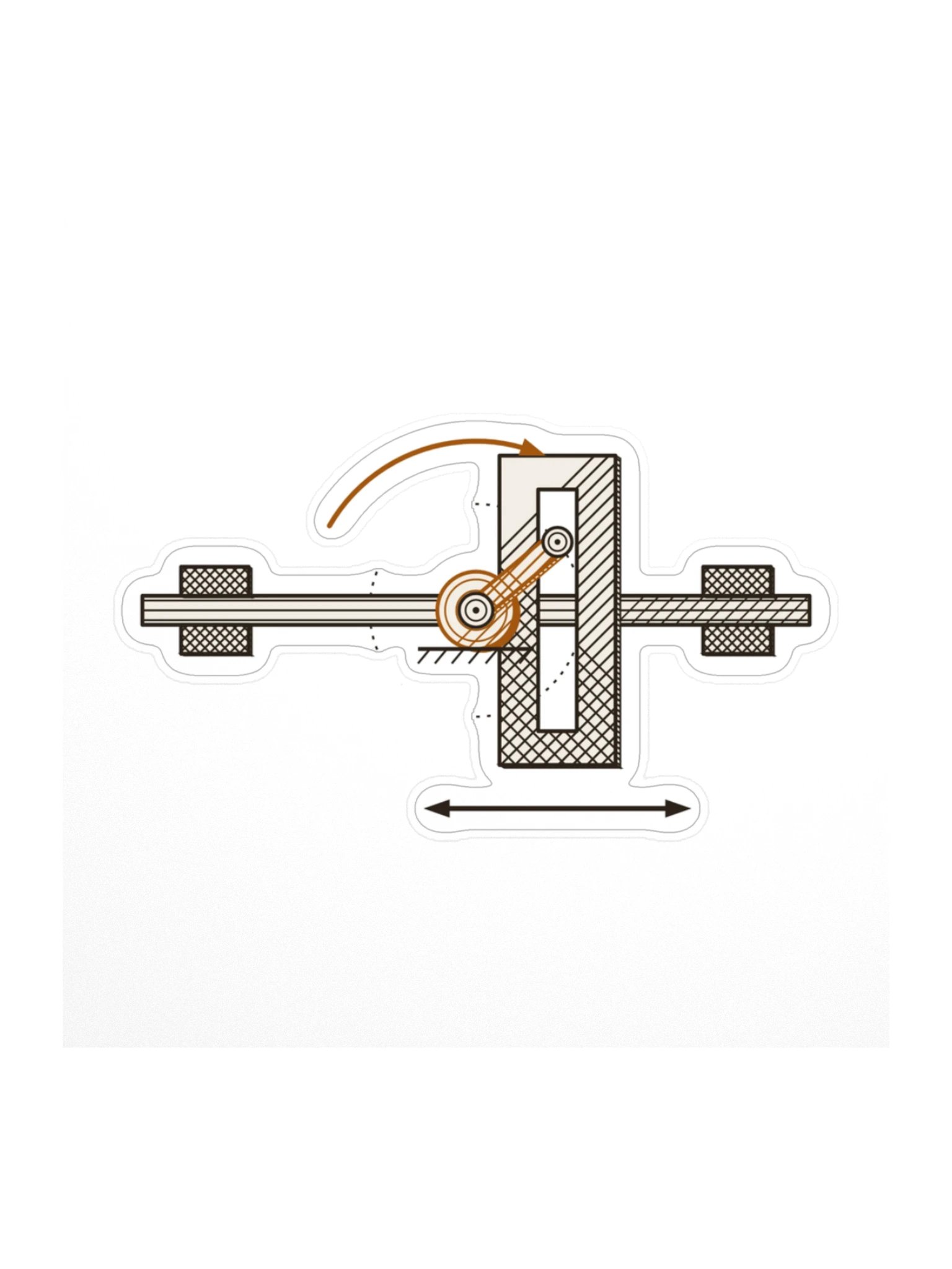 Scotch yoke sticker · MOTION 06 product image (1)