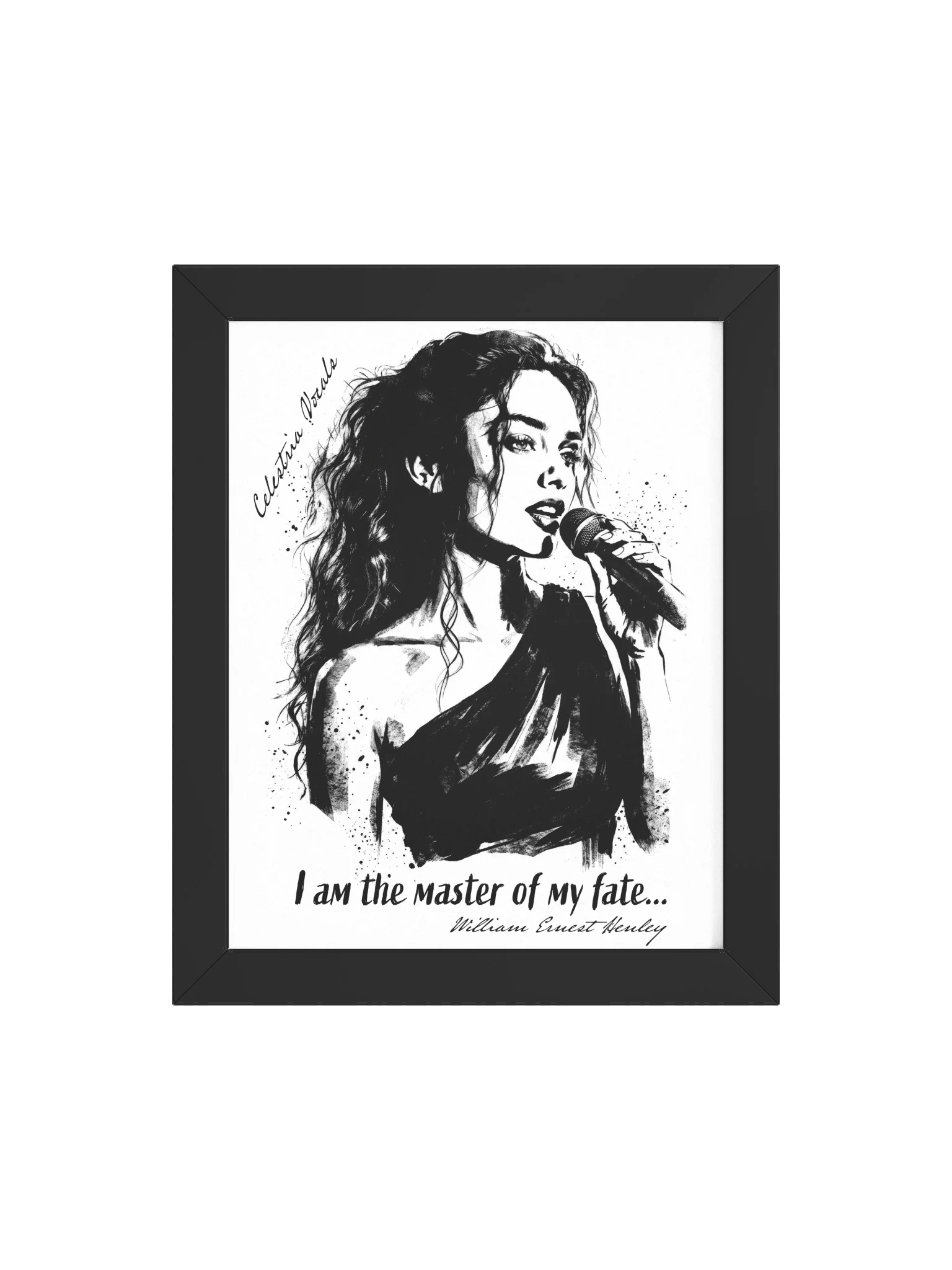 "I am the master of my fate" Celestria Poster — Inspirational Wall Art Print product image (86)