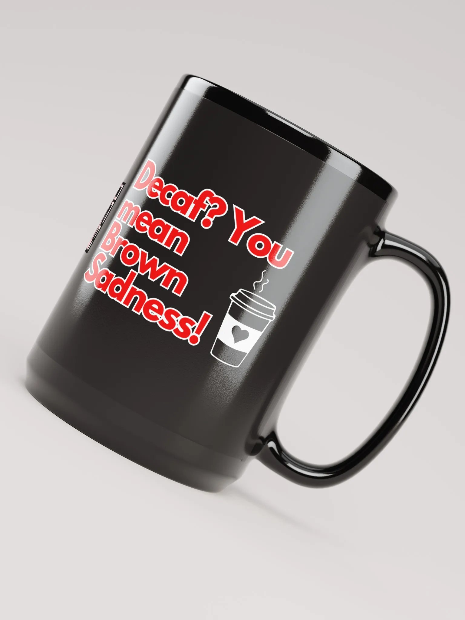 Cellar 8T Coffee - Brown Sadness - Gloss Black Mug product image (4)