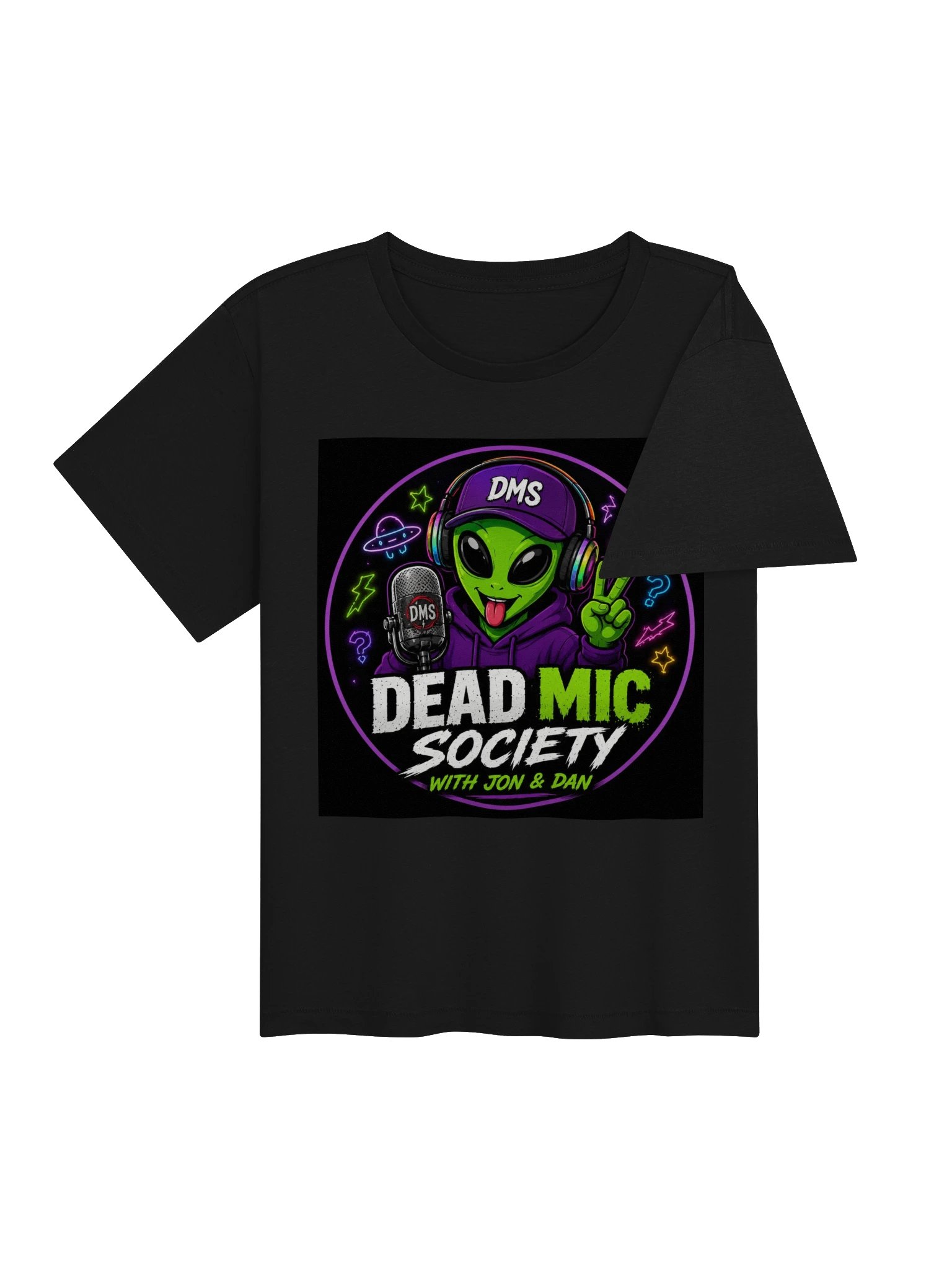 Dead Mic Society Women's High-Waisted Tee product image (16)