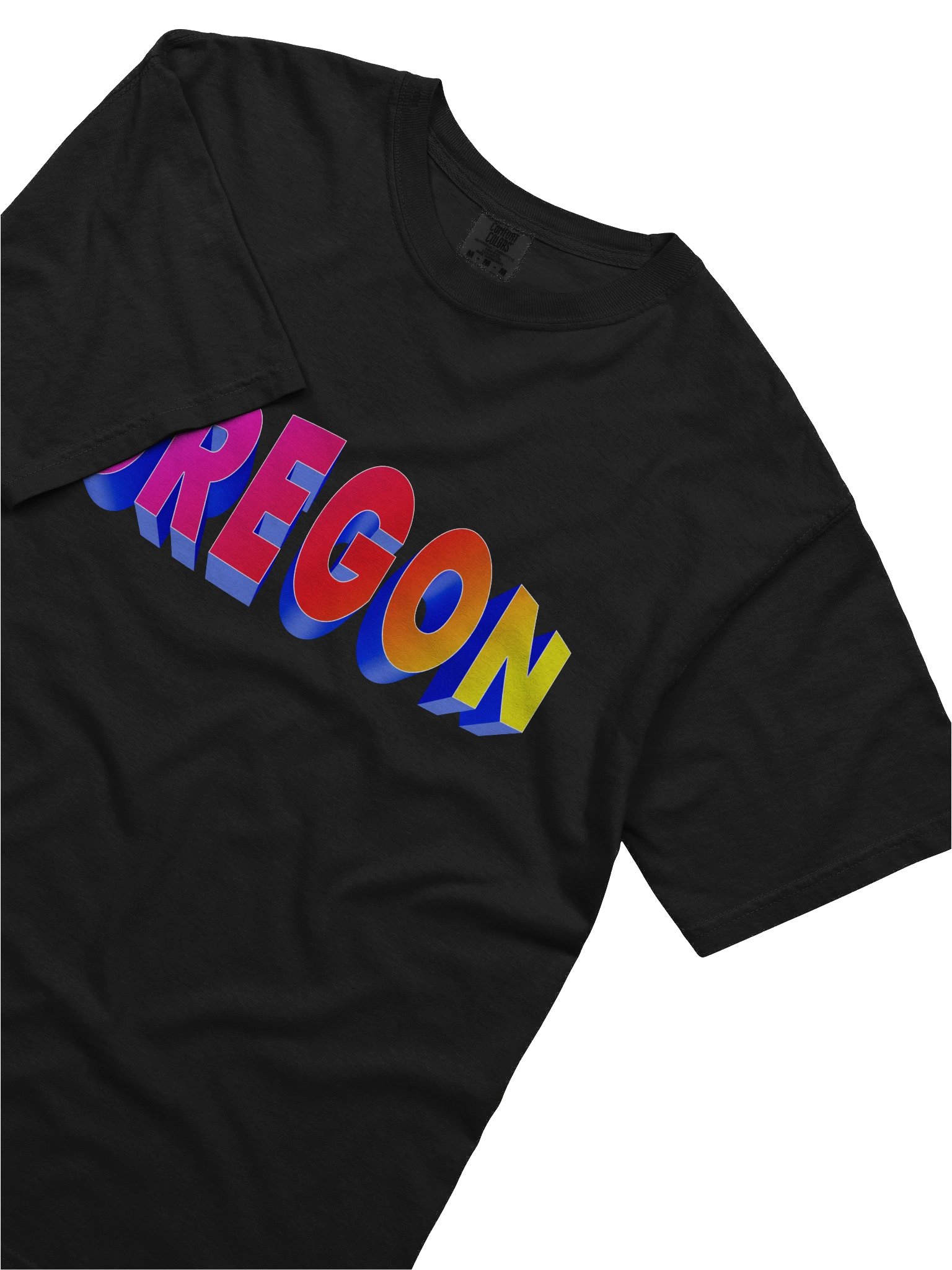 OREGON Pop‑Up 3D Gradient Heavyweight Tee product image (5)