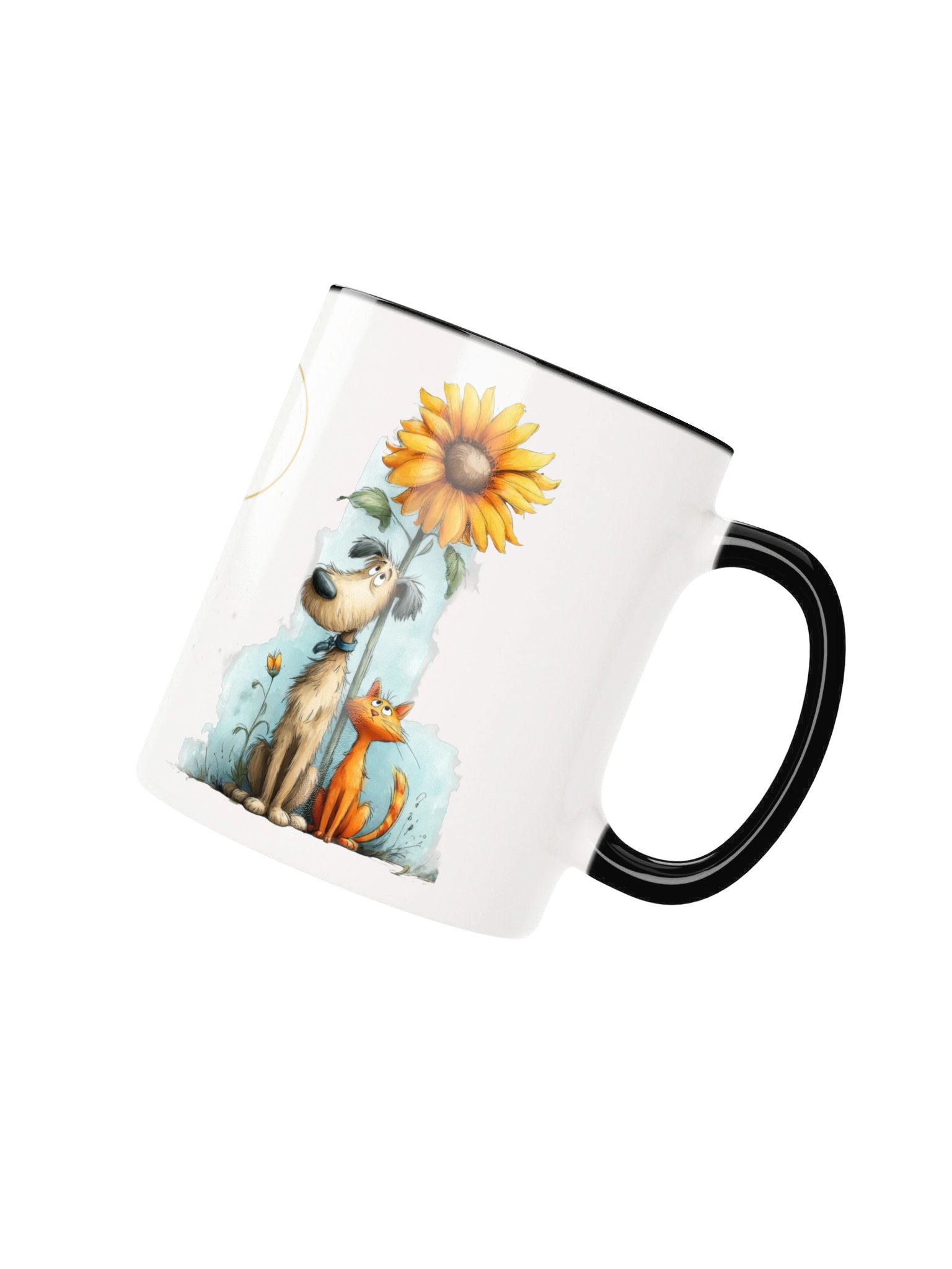 Sunflower Dog and Cat Coffee Mug product image (14)