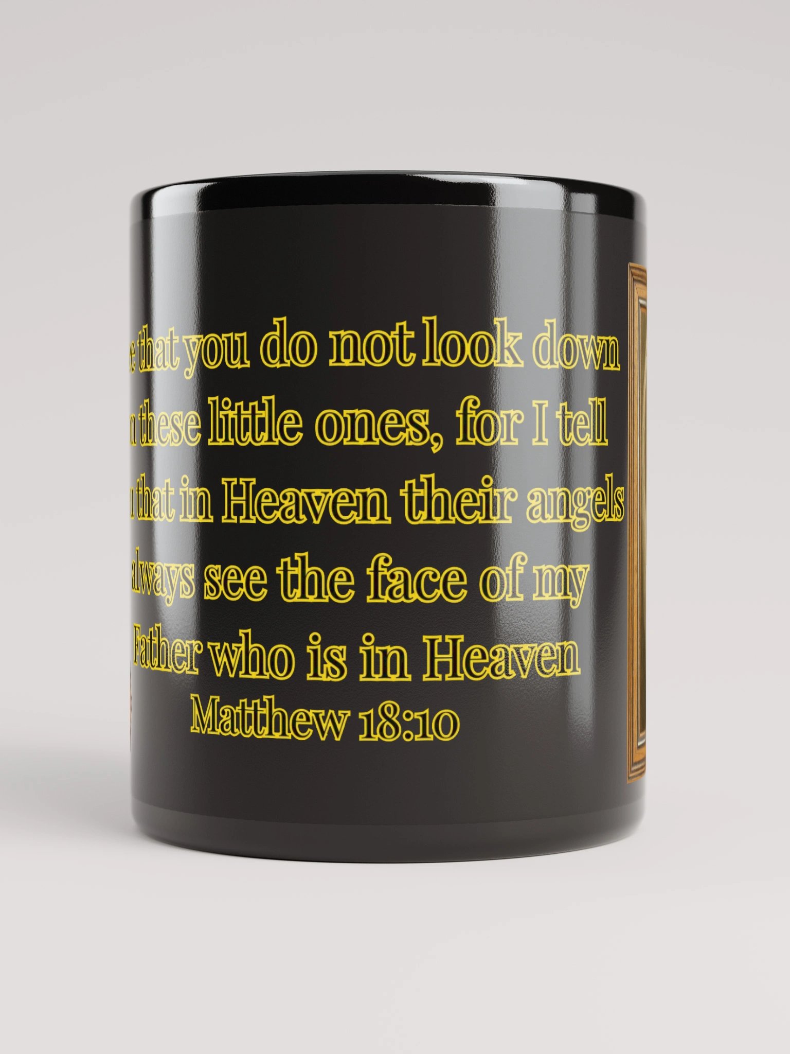 Angels Watch Over Them (Male) Glossy Black Mug product image (5)