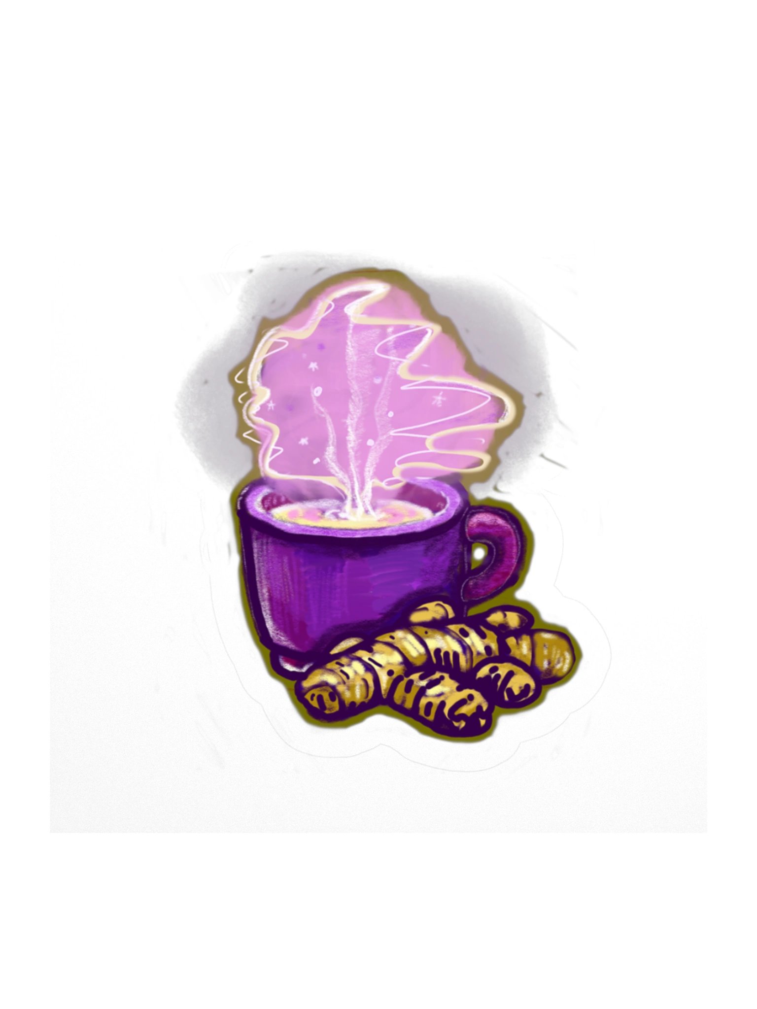 The Ginger Tea, Cosy Tea Mug Sticker (3 inch vinyl) product image (1)