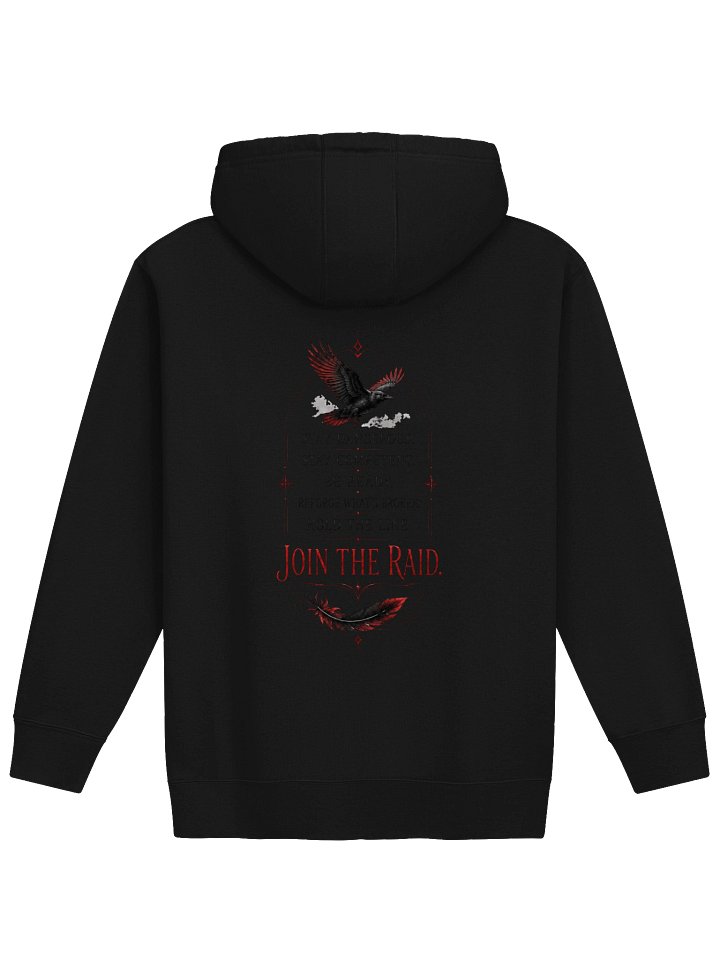 Join The Raid Red & Black: Crow Hoodie (Printed) product image (2)