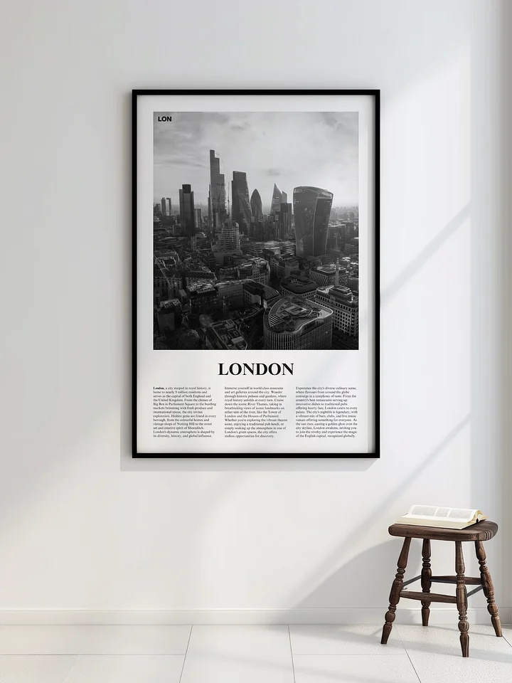 London 03 Newspaper Poster | Framed product image (2)