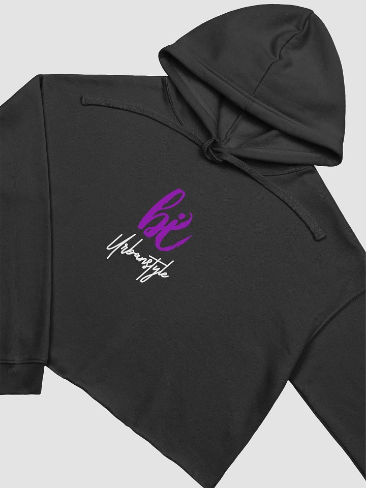 Bi Logo Purple Crop Hoodie product image (1)