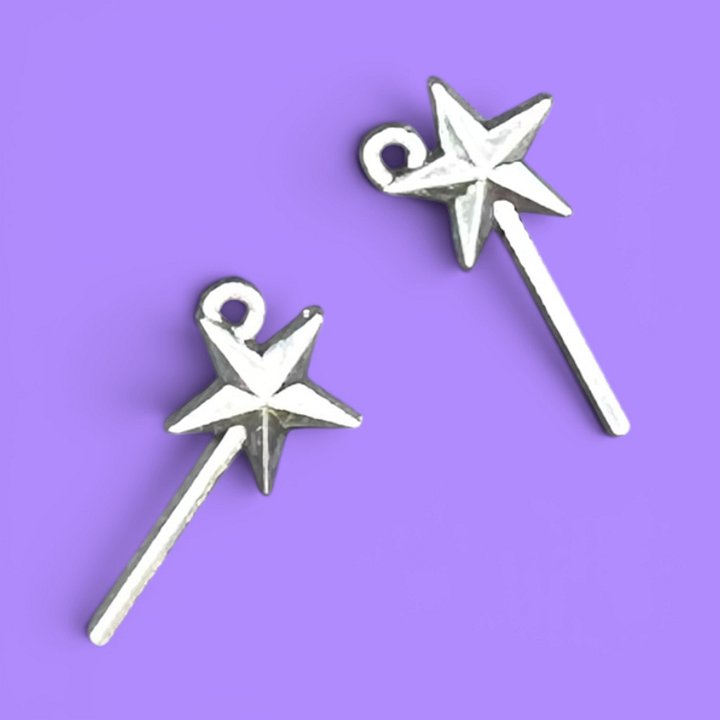 Magic Wand Silver Whinny Winners Braid and Bridle Charms for Horses | Little Shop of Ponies product image (1)