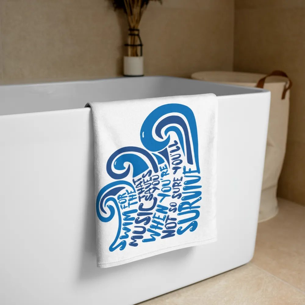Swim for the Music Towel | Jack's Mannequin Lyric product image (4)