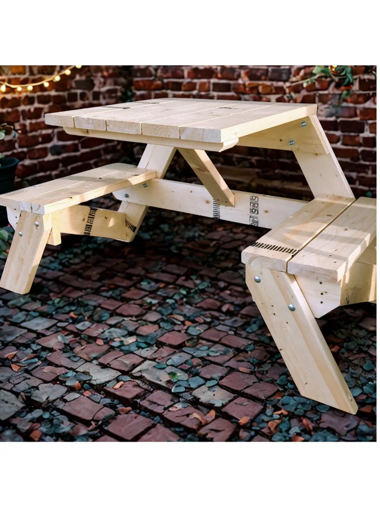 2 Person Picnic Table: DIY Build Plans & Construction Guide product image (2)