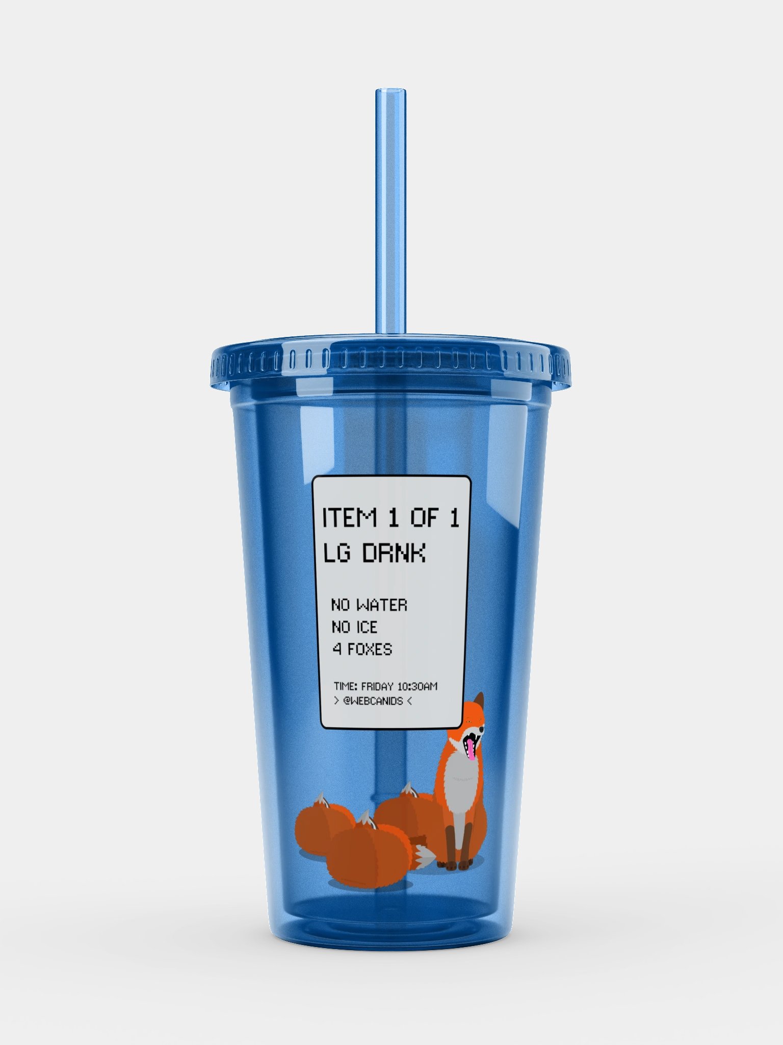 Four Foxes Transparent Tumbler product image (2)
