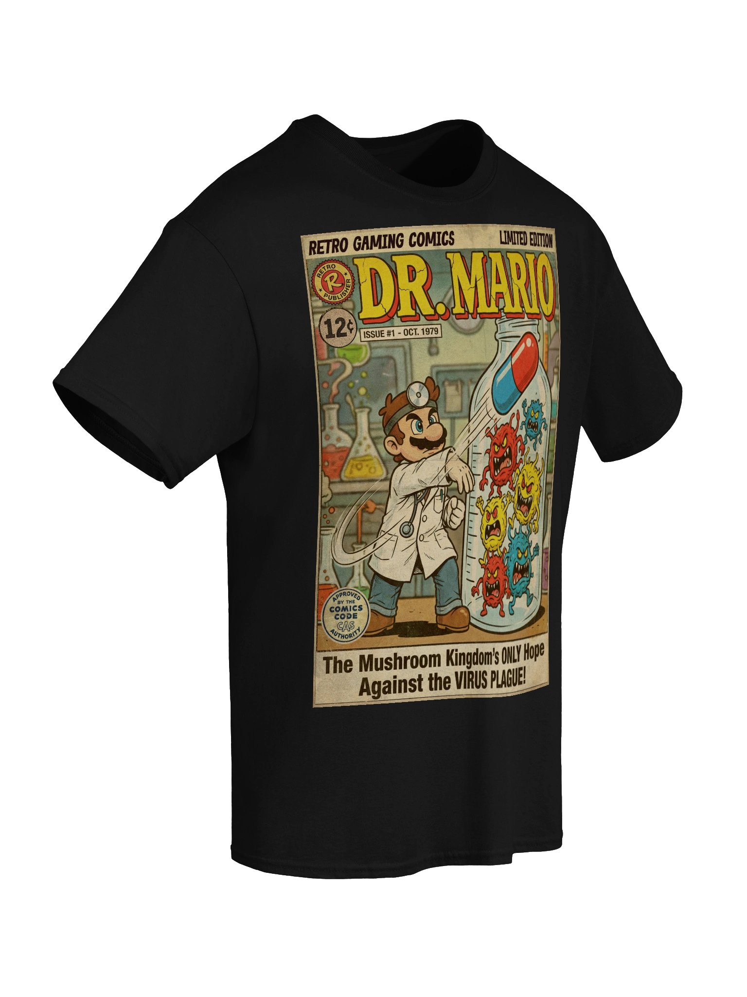 Dr.Mario Comic Art T-Shirt product image (6)