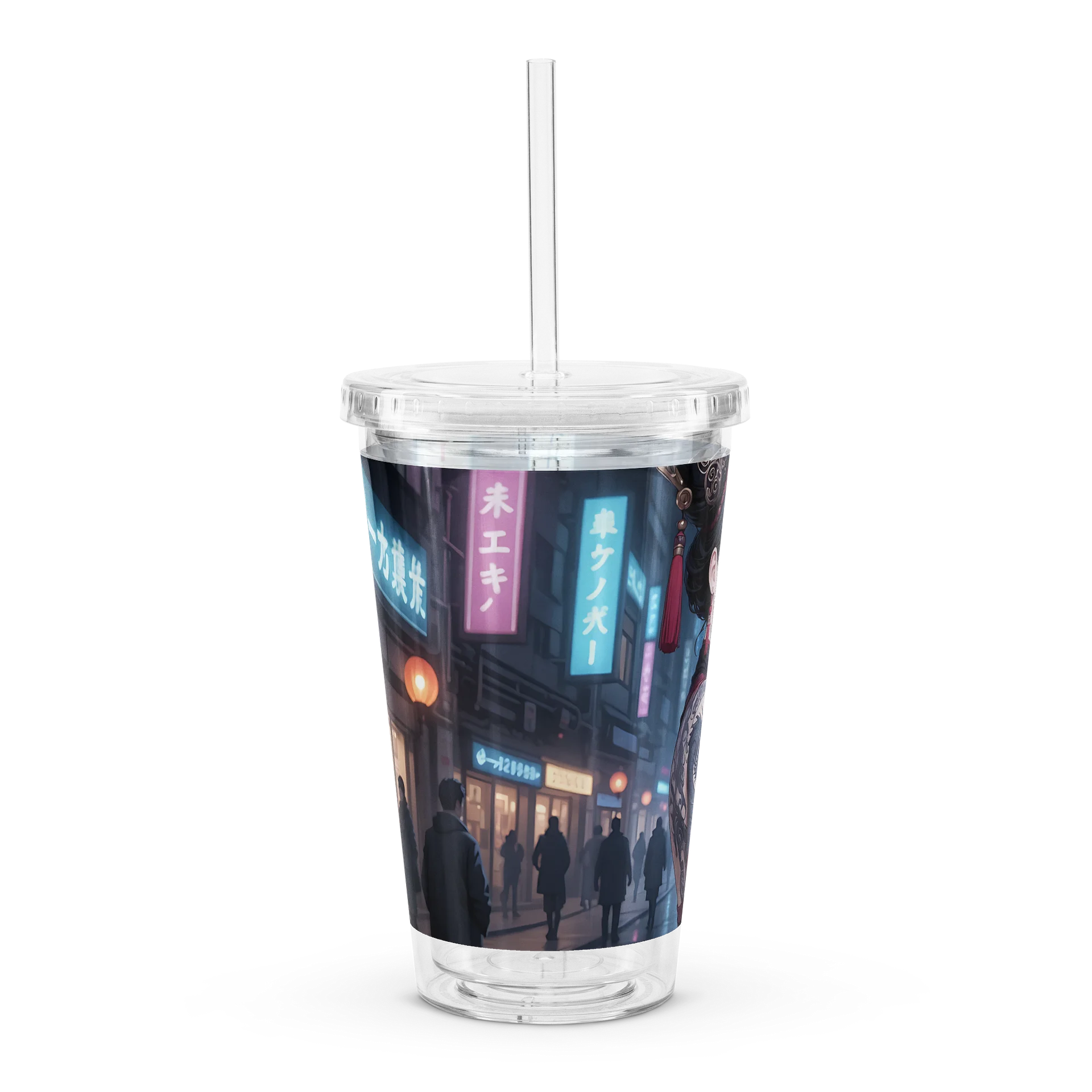 Lepus Ferox — Ancillina Sicaria — Double Wall Clear Plastic Tumbler (16 oz) product image (3)