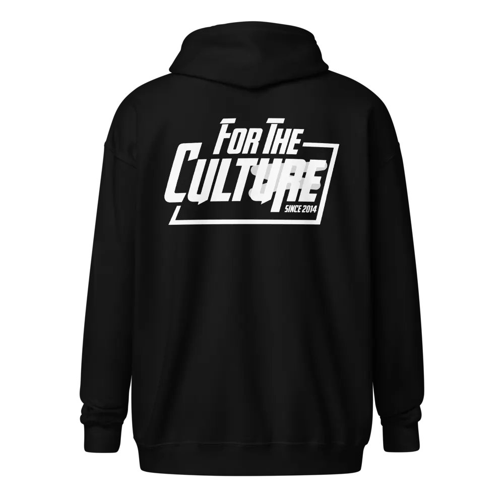 For the Culture White Zip Up product image (1)