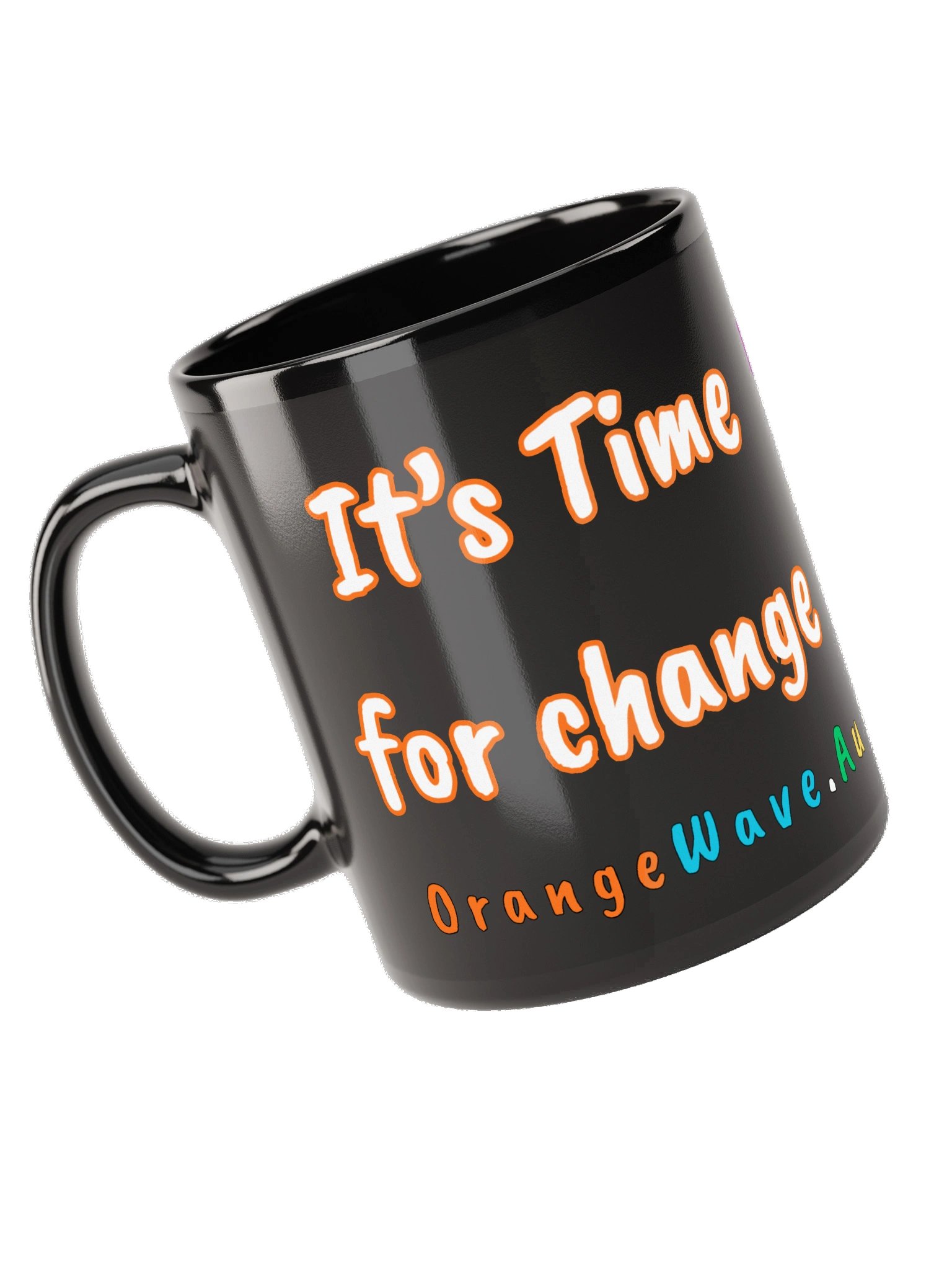 Emoji gIirs - It’s Time for Change Black Mug product image (10)