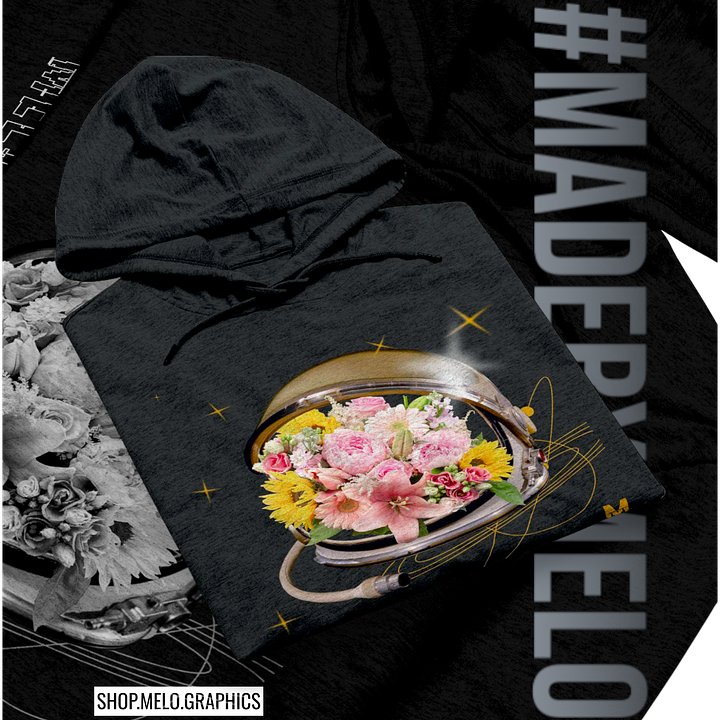 Floral Flyer - Premium Lightweight Hoodie | #MadeByMELO product image (2)